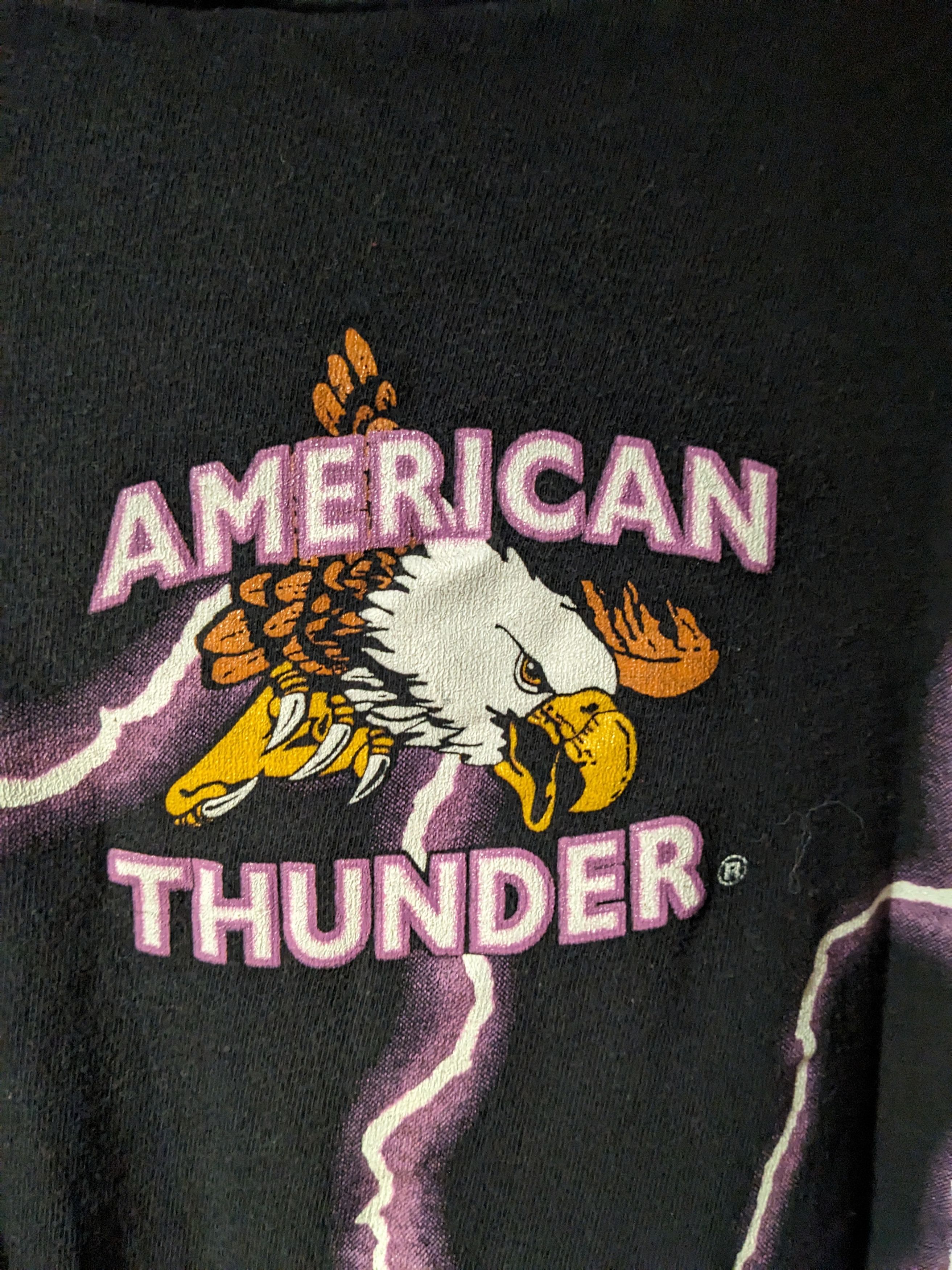 Harley Davidson Vintage 90s American Thunder Leader of the Pack T-Shirt Size US L / EU 52-54 / 3 - 6 Thumbnail