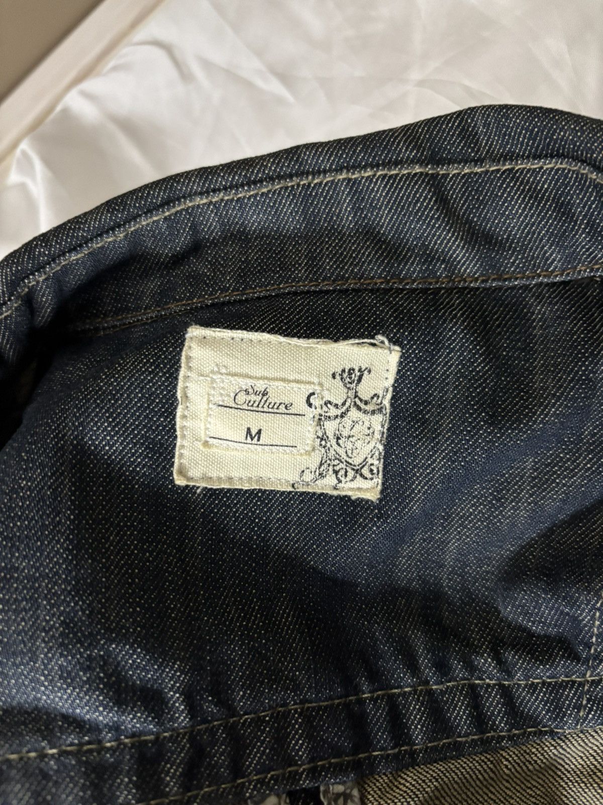 Other Avant garde 2000s cropped denim jacket with wire Size M / US 6-8 / IT 42-44 - 12 Thumbnail