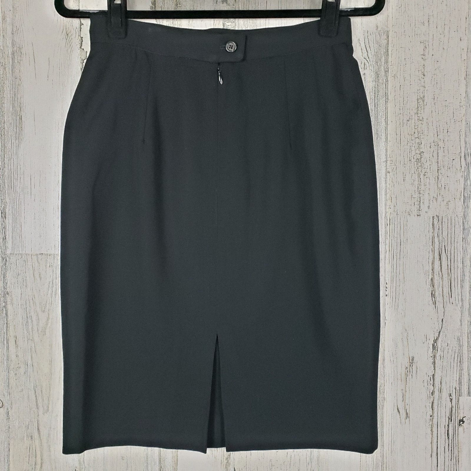 Other Ann Freedberg Black Elisa Lined Straight, Pencil Skirt 8 Size 30" / US 8 / IT 44 - 4 Thumbnail