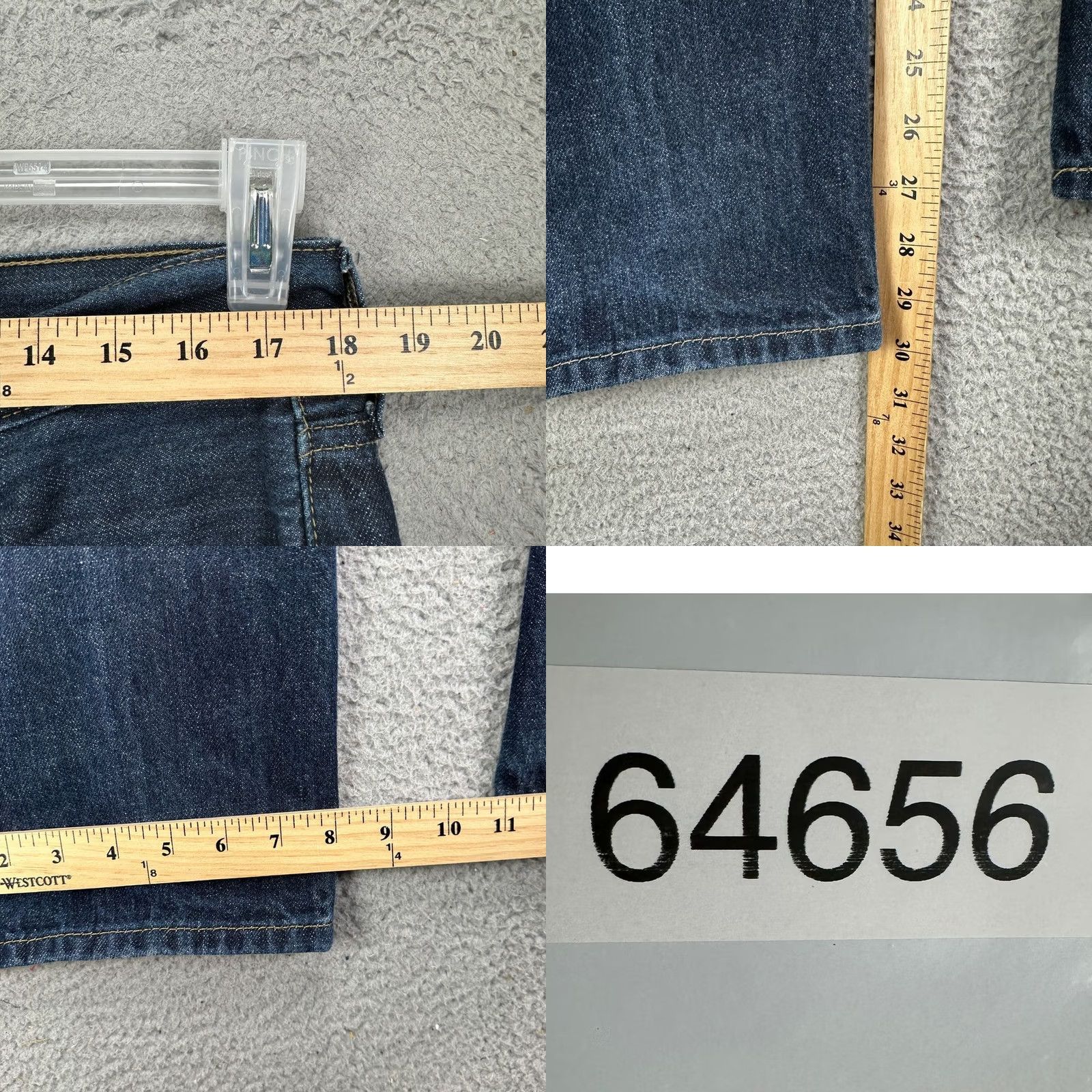 Levi's Levi's 514 Straight Jeans Mens 36X30 Blue Distressed Red Tab 5 Pocket Denim pants Size US 36 / EU 52 - 8 Thumbnail