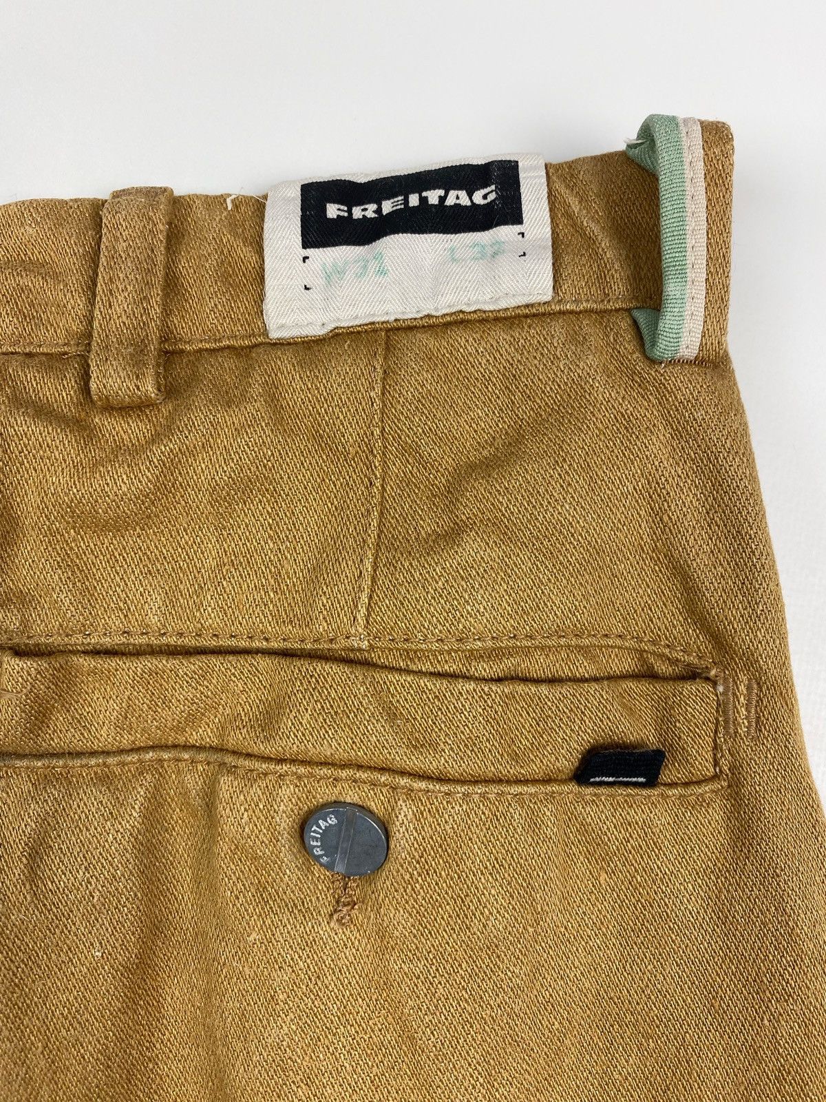 Freitag Freitag E550-33 Male Ochre Linen Work Pants Size US 30 / EU 46 - 8 Thumbnail