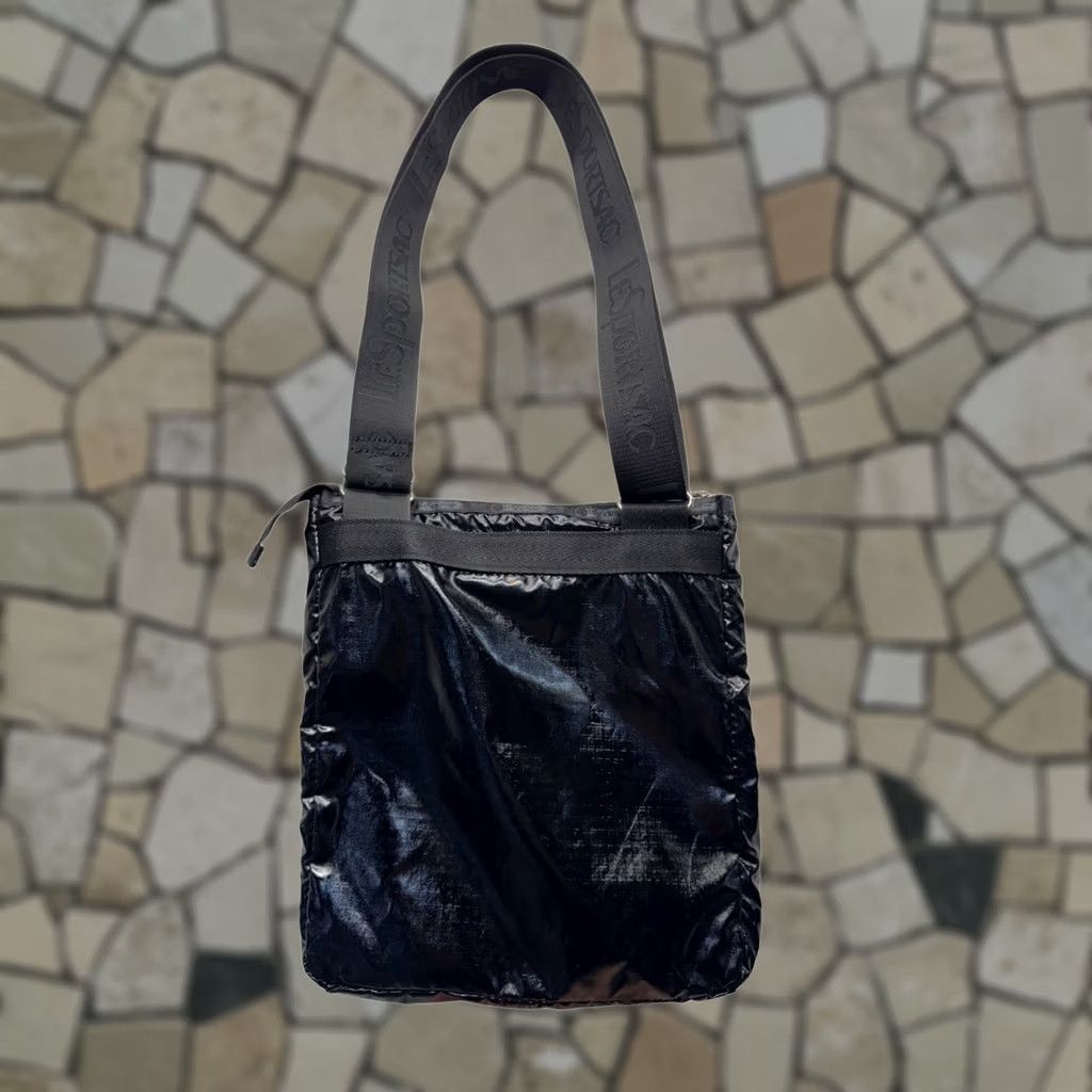 LeSportsac LeSportsac Black Shiny Crossbody Bag With Adjustable Strap #9710 - Womens Size ONE SIZE - 1 Thumbnail