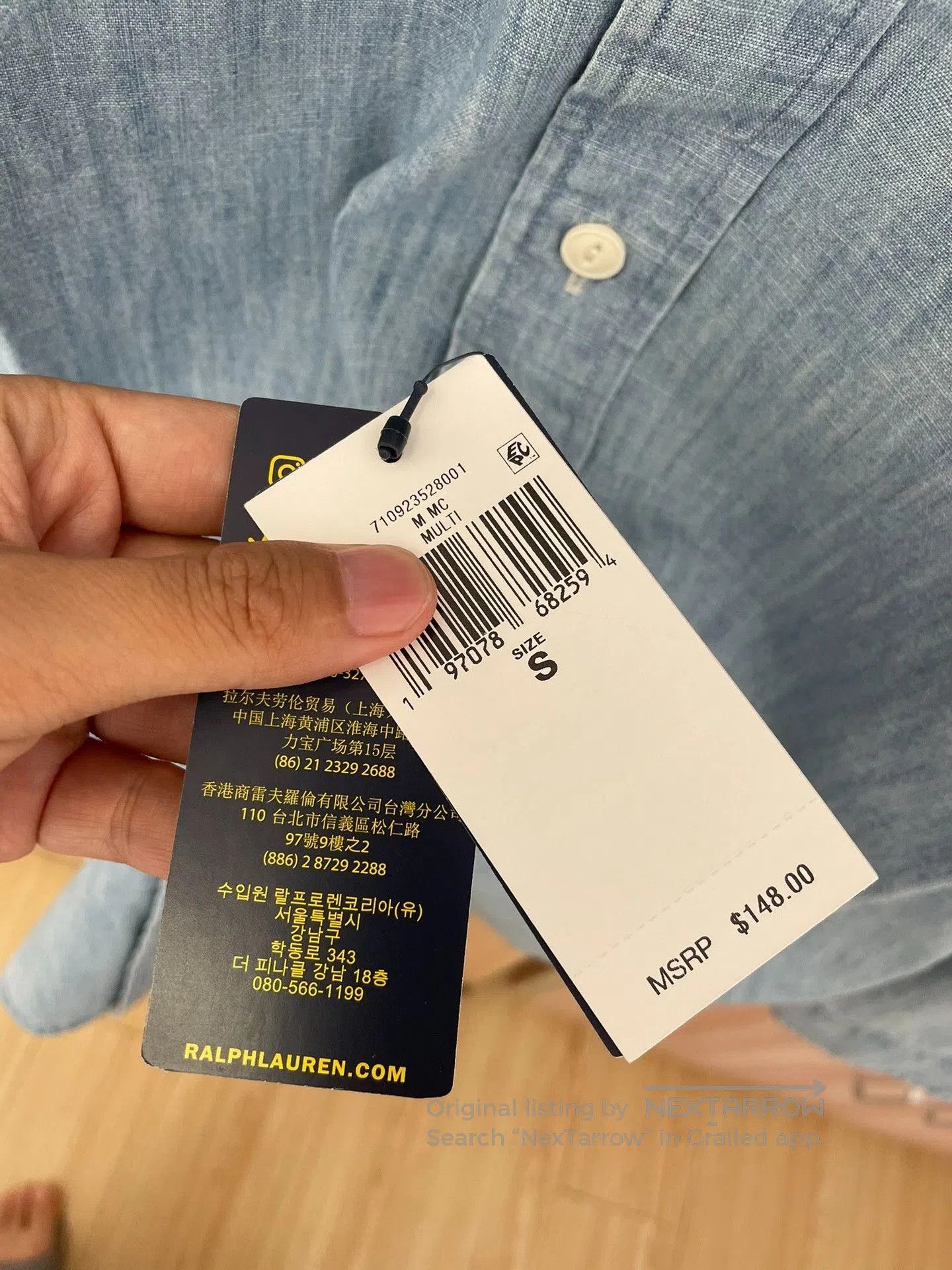 Polo Ralph Lauren Polo Ralph Lauren Denim Shirt. Size US S / EU 44-46 / 1 - 5 Thumbnail