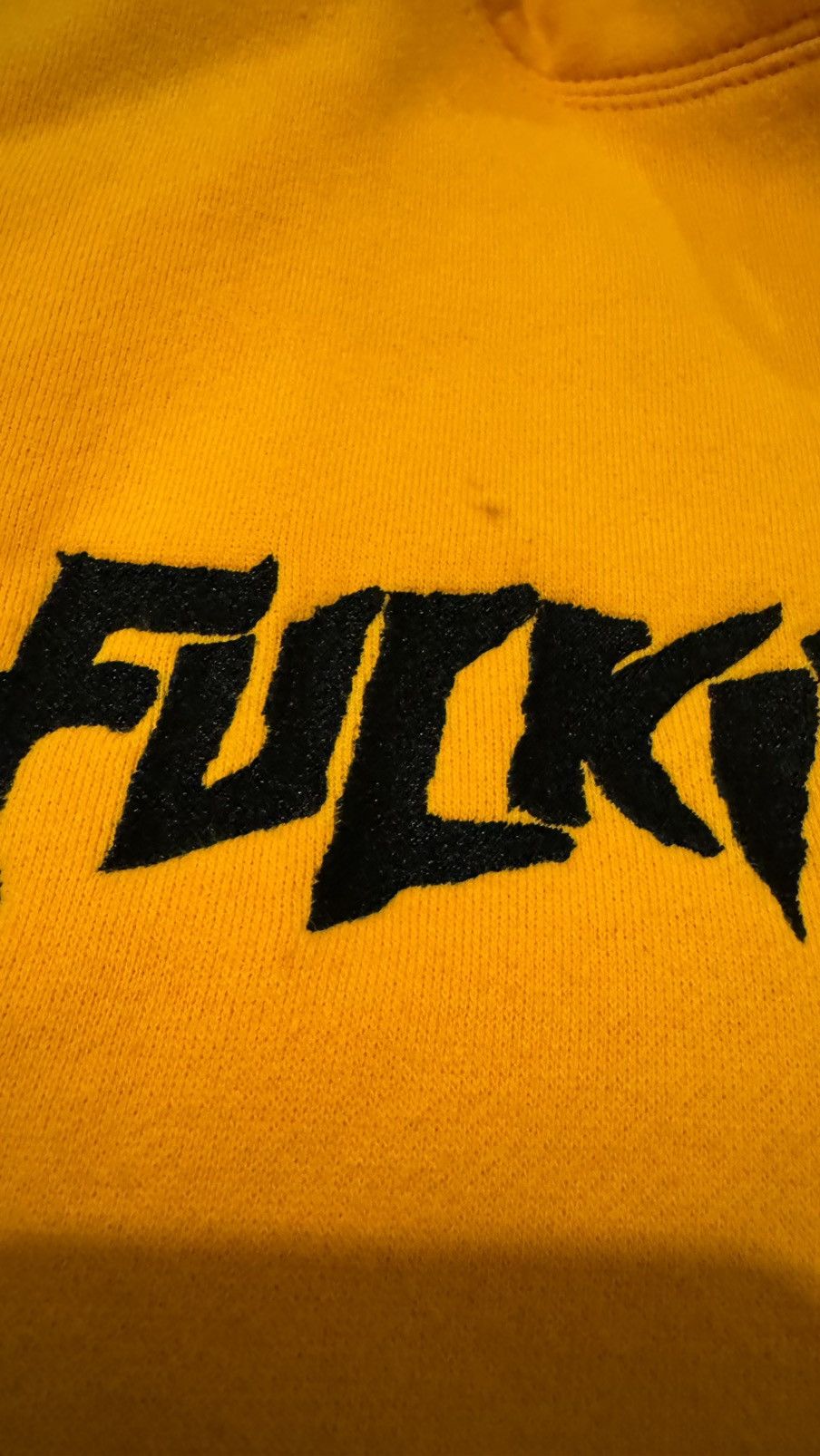 Fucking Awesome 2014 Yellow Embroided Hoodie Size US L / EU 52-54 / 3 - 3 Thumbnail