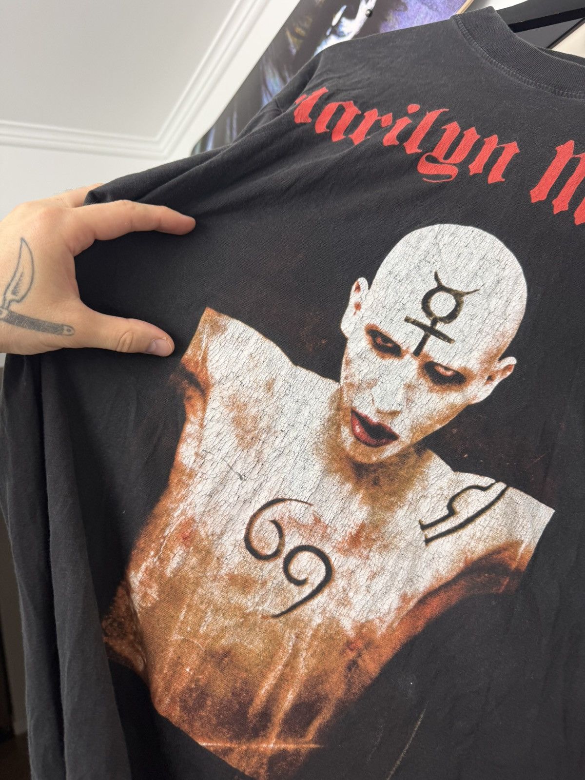Band Tees Vintage 2001 Marilyn Manson T-shirt Og License Rock Rare Size US L / EU 52-54 / 3 - 2 Thumbnail