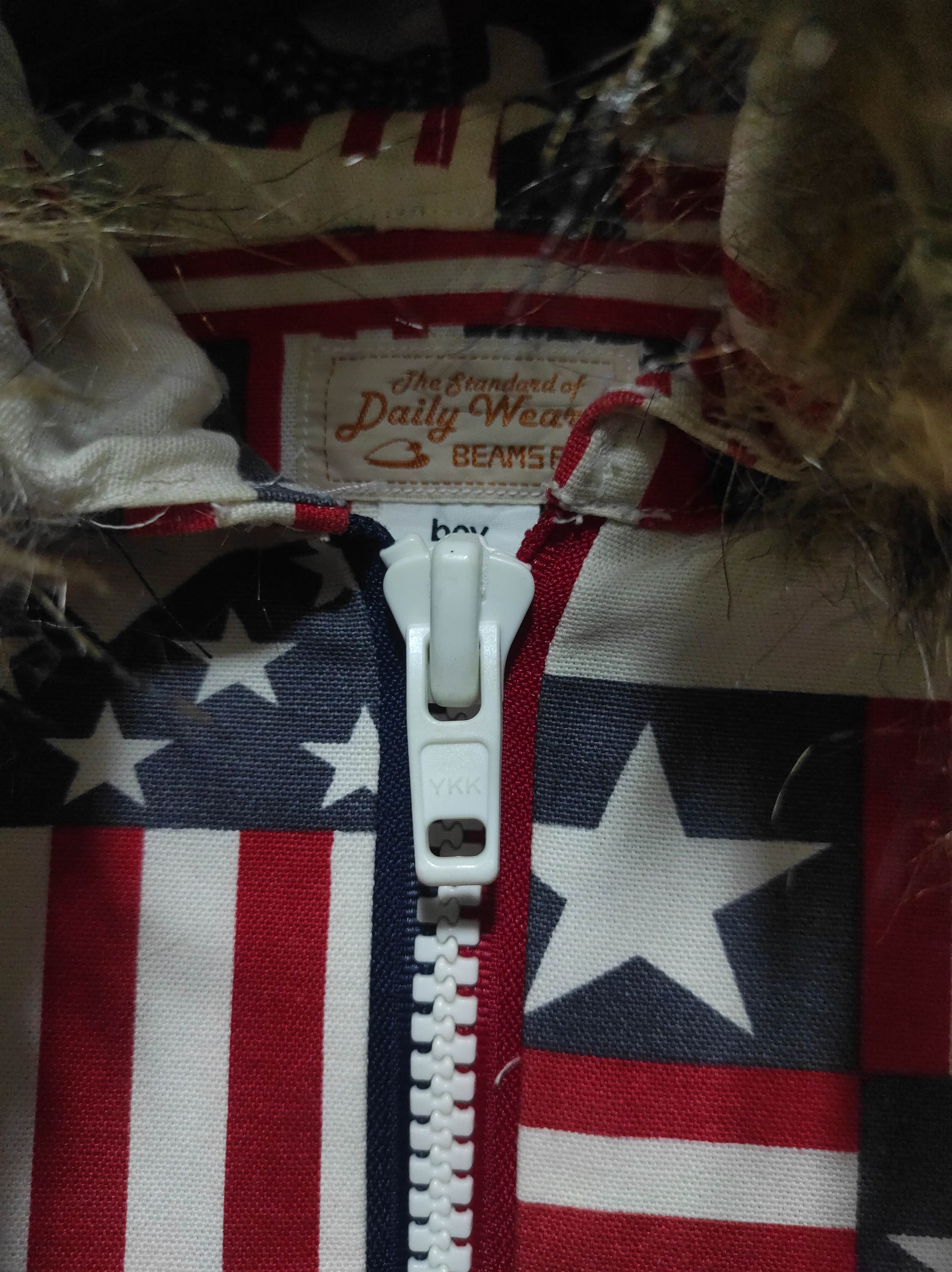 Beams Plus Beams Boy America Flag Fur Hoodie IfSixWasNine LGB style Size US S / EU 44-46 / 1 - 6 Thumbnail