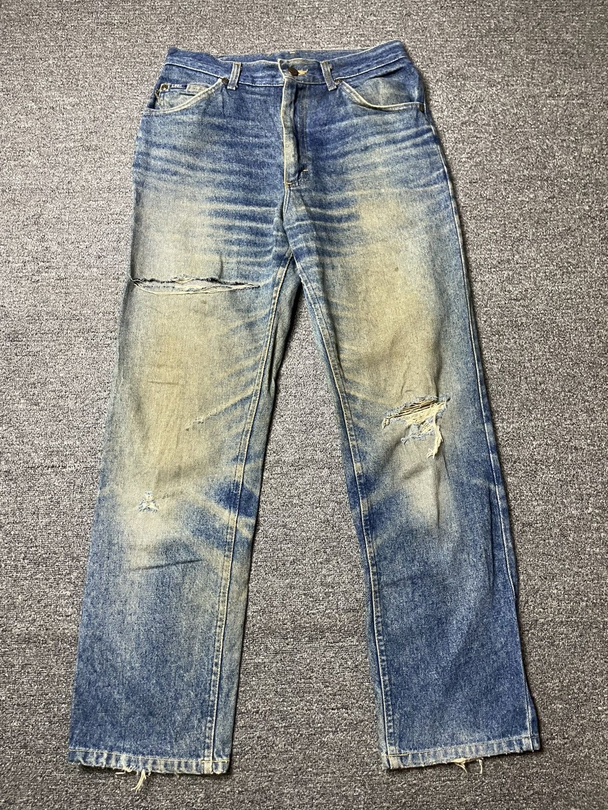 Lee × Vintage Vintage LEE Distressed Denim Ripped Jeans (92) Size US 28 / EU 44 - 1 Thumbnail