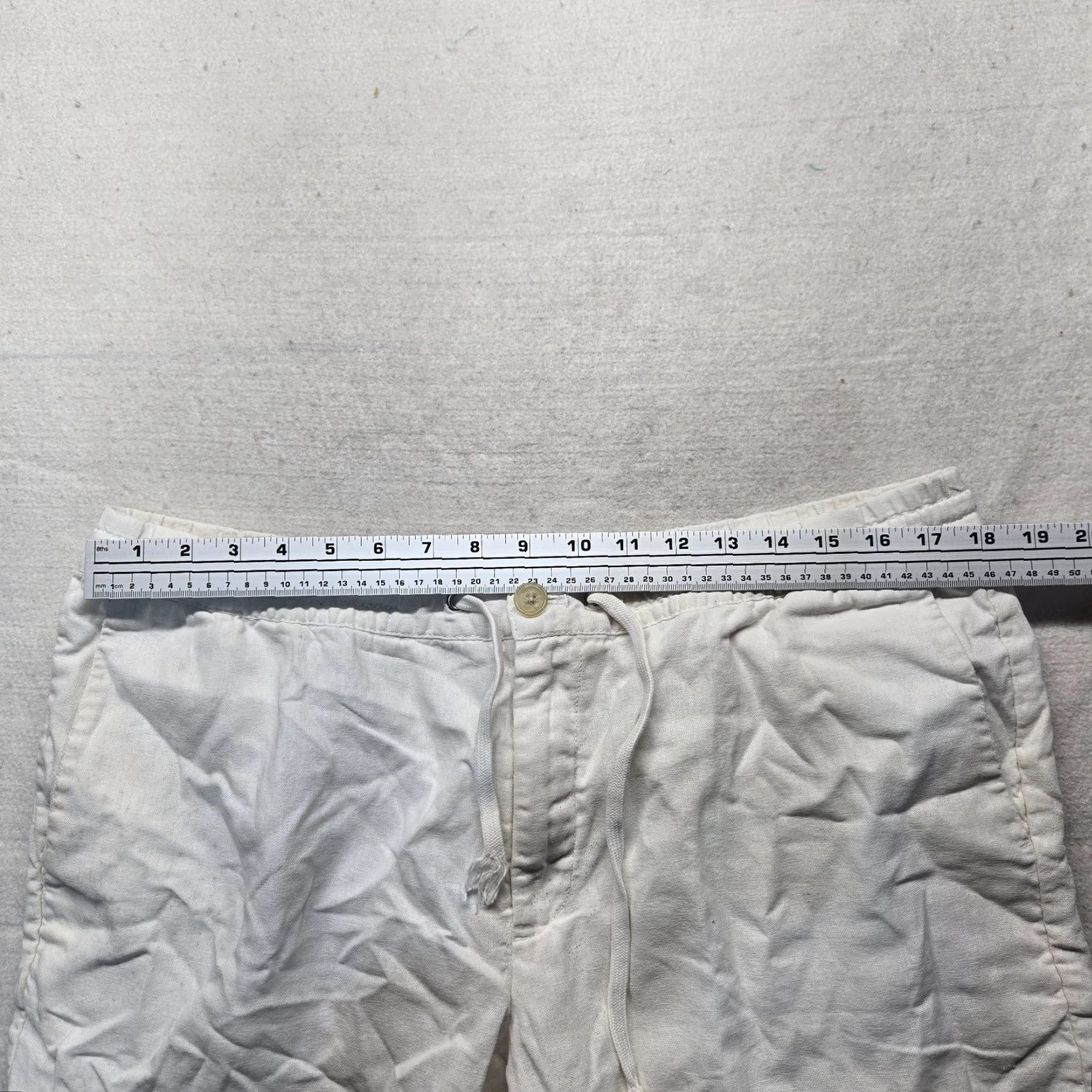Michael Kors Michael Kors Shorts Solid White Flat Front Bermuda Adult Men's Size 38 Size US 38 / EU 54 - 4 Thumbnail