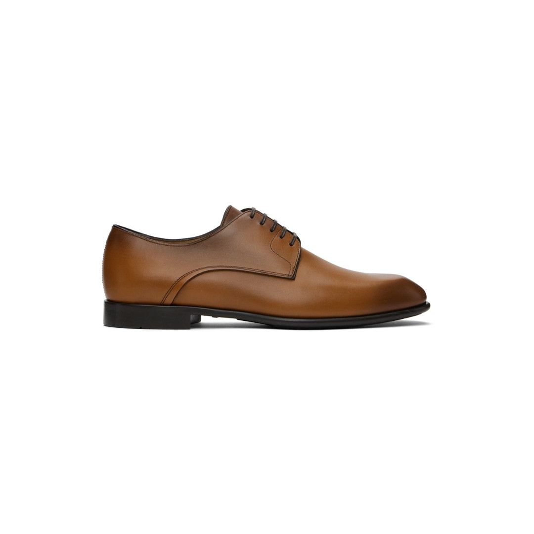 Salvatore Ferragamo o1s1rm0725 Lace up Derby Shoes in Brown Size US 11 / EU 44 - 1 Thumbnail