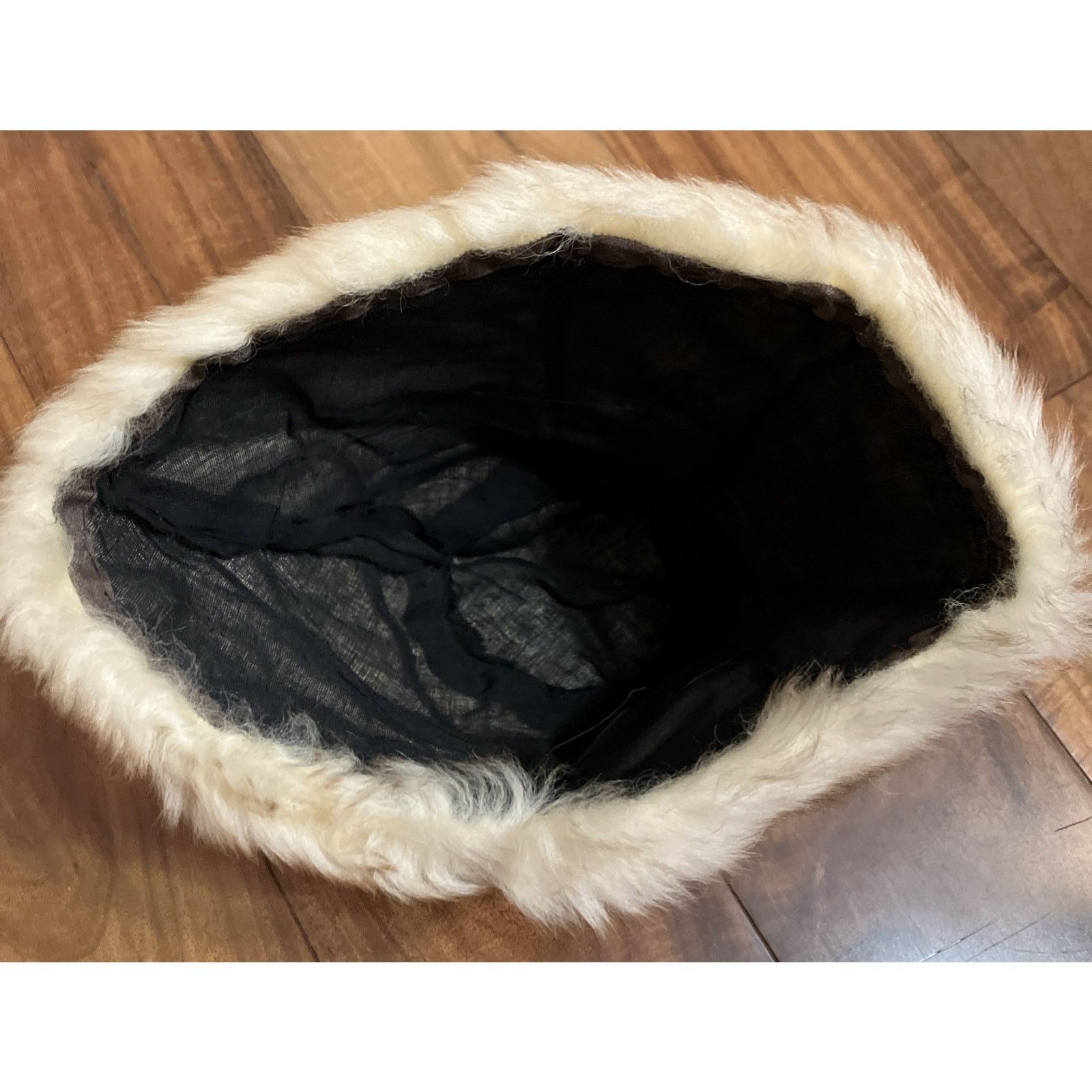 Other Cone Beehive Fur Small Hat Vtg 60s MOD Winter Cap Elegant Size ONE SIZE - 3 Thumbnail