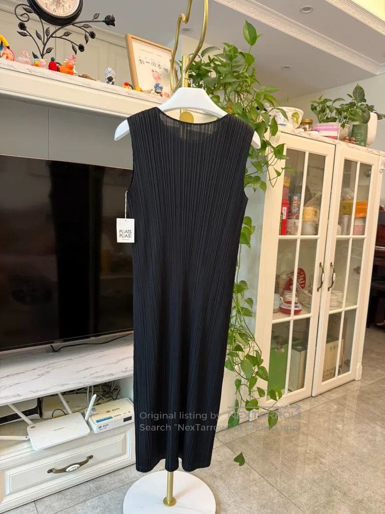 Issey Miyake Issey Miyake Black Sleeveless Camisole Dress Size M / US 6-8 / IT 42-44 - 7 Thumbnail