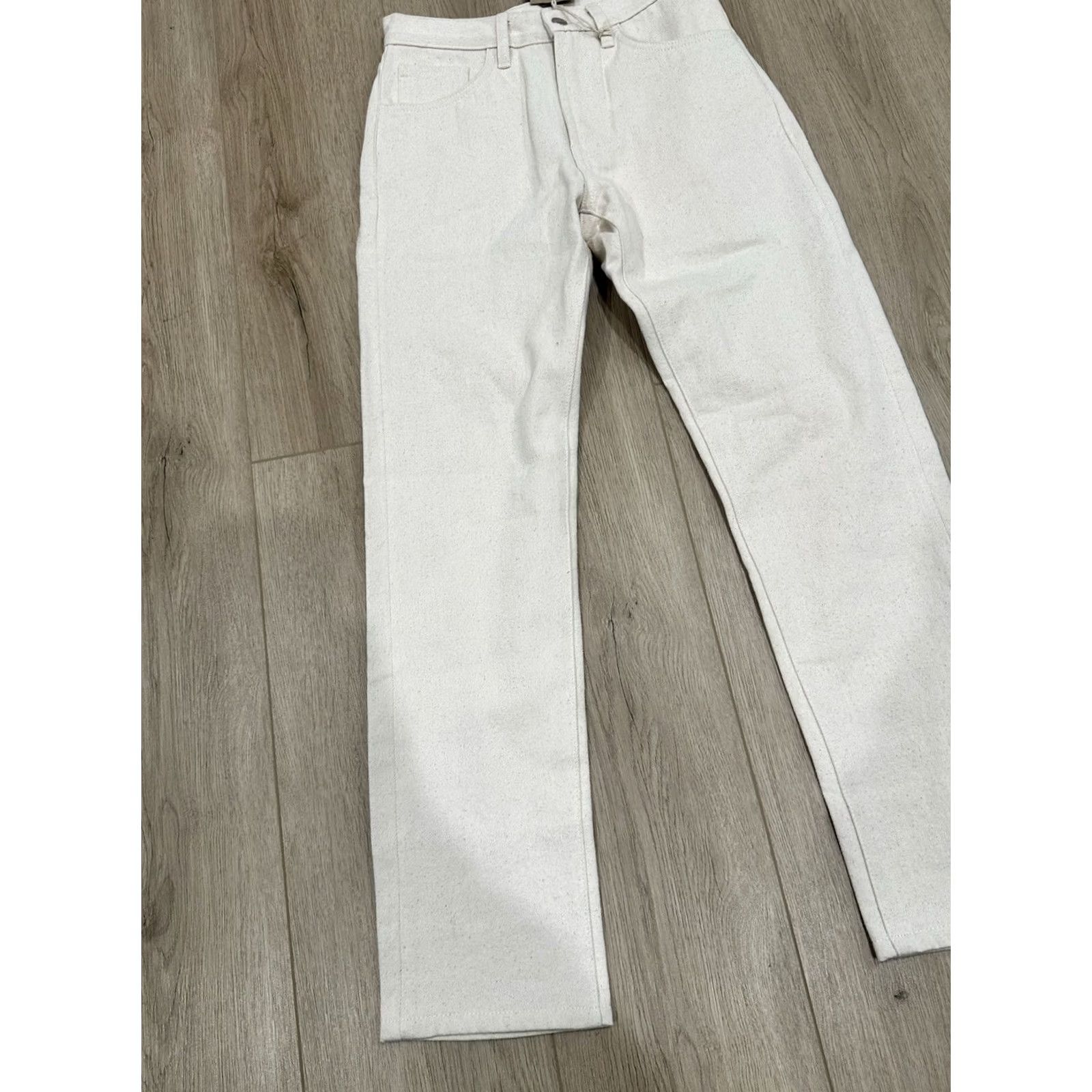 Vintage NWT Industry of All Nations Canvas Pants 28 x 28 Men Ivory Straight 5-Pocket Workwear Casual Regular Vintage No Size US 28 / EU 44 - 3 Thumbnail