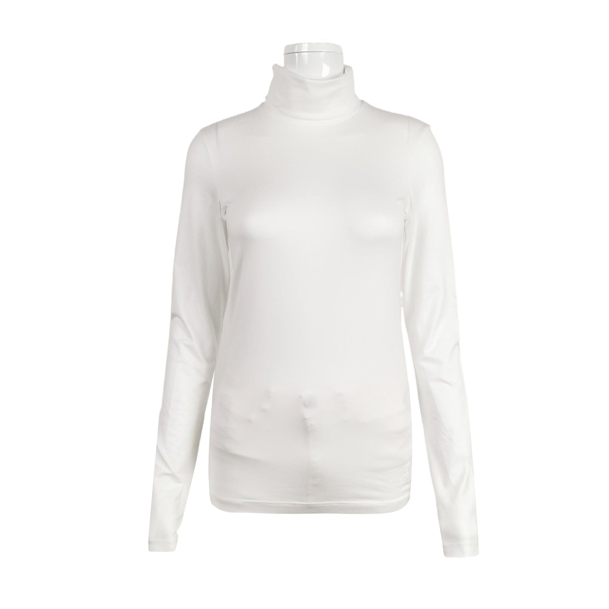 Jil Sander JIL SANDER JIL SANDER Cotton Solid Turtleneck T-shirt Size Size S / US 4 / IT 40 - 1 Thumbnail