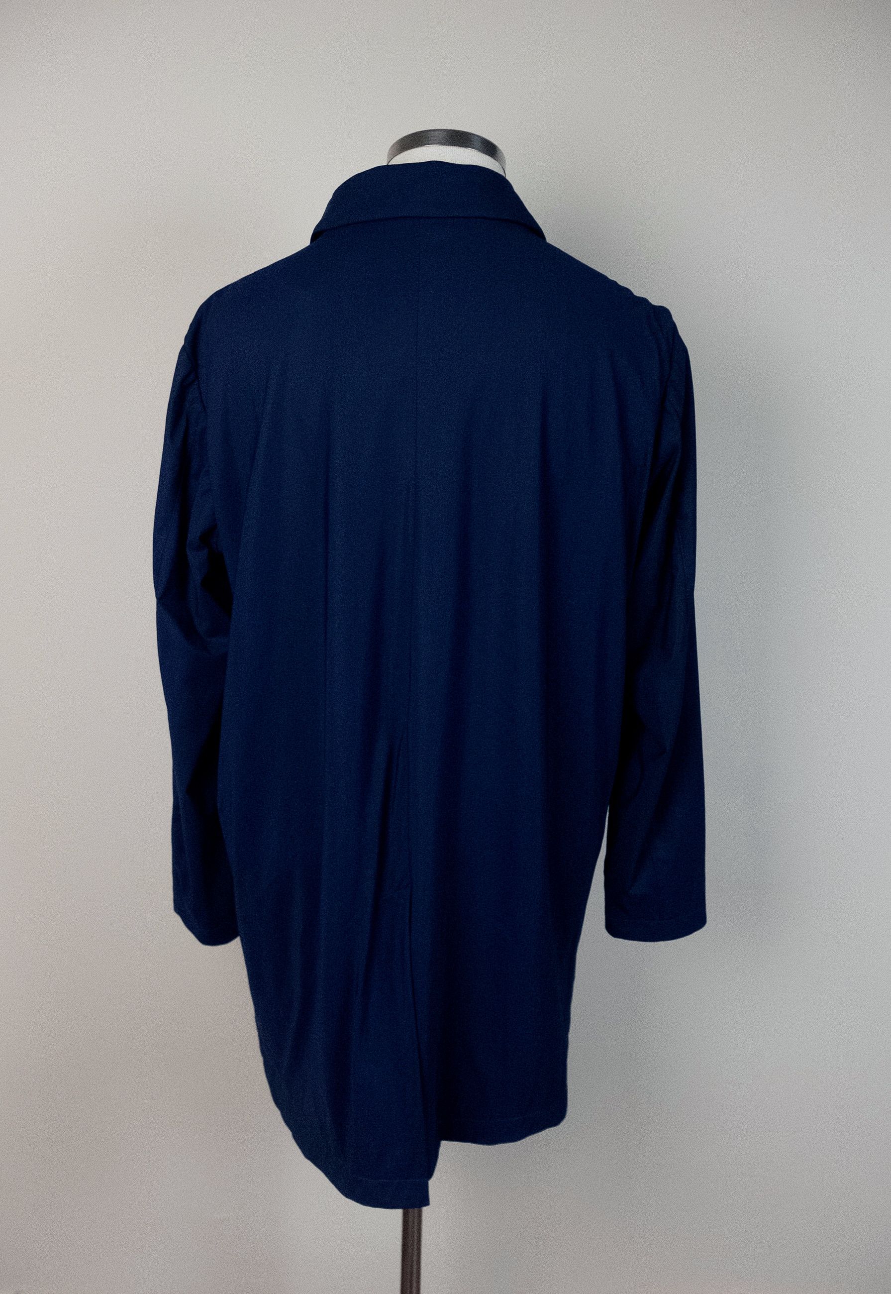 Luigi Bianchi LUIGI BIANCHI navy blue water resistant trench coat 3XL Size US XXL / EU 58 / 5 - 2 Thumbnail