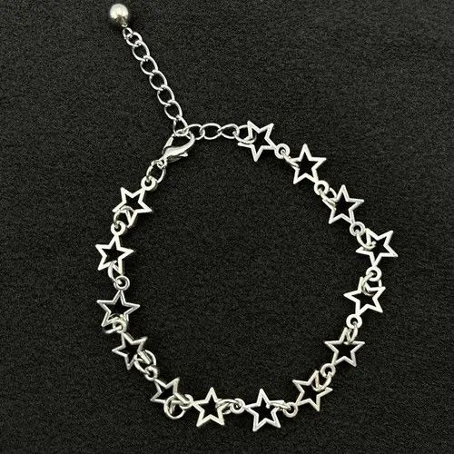 Japanese Brand × Jewelry Y2K Silver Star Bracelet Size ONE SIZE - 1 Thumbnail