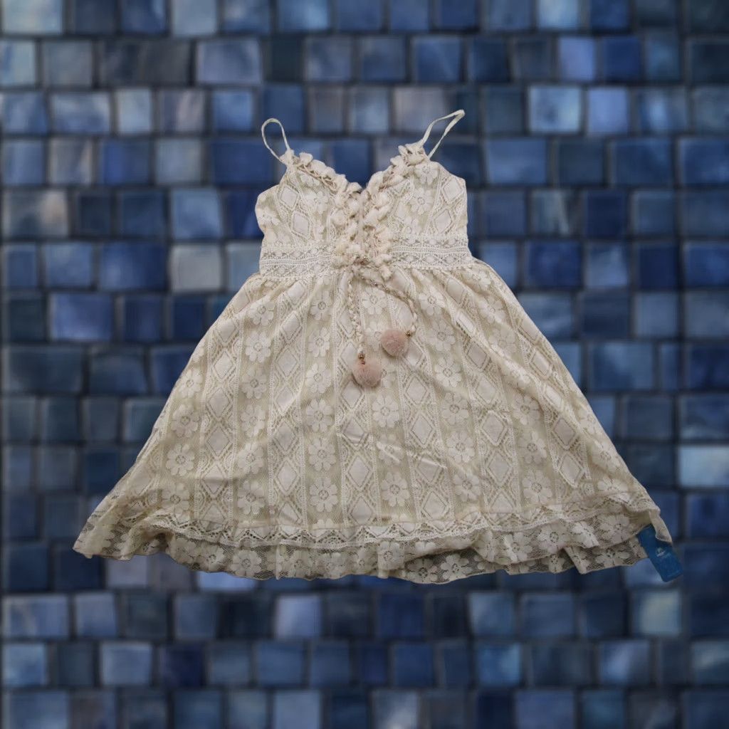 Vintage Cupshe Cover Up Beach Ivory Sleeveless Womens Size M NEW Size M / US 6-8 / IT 42-44 - 1 Thumbnail