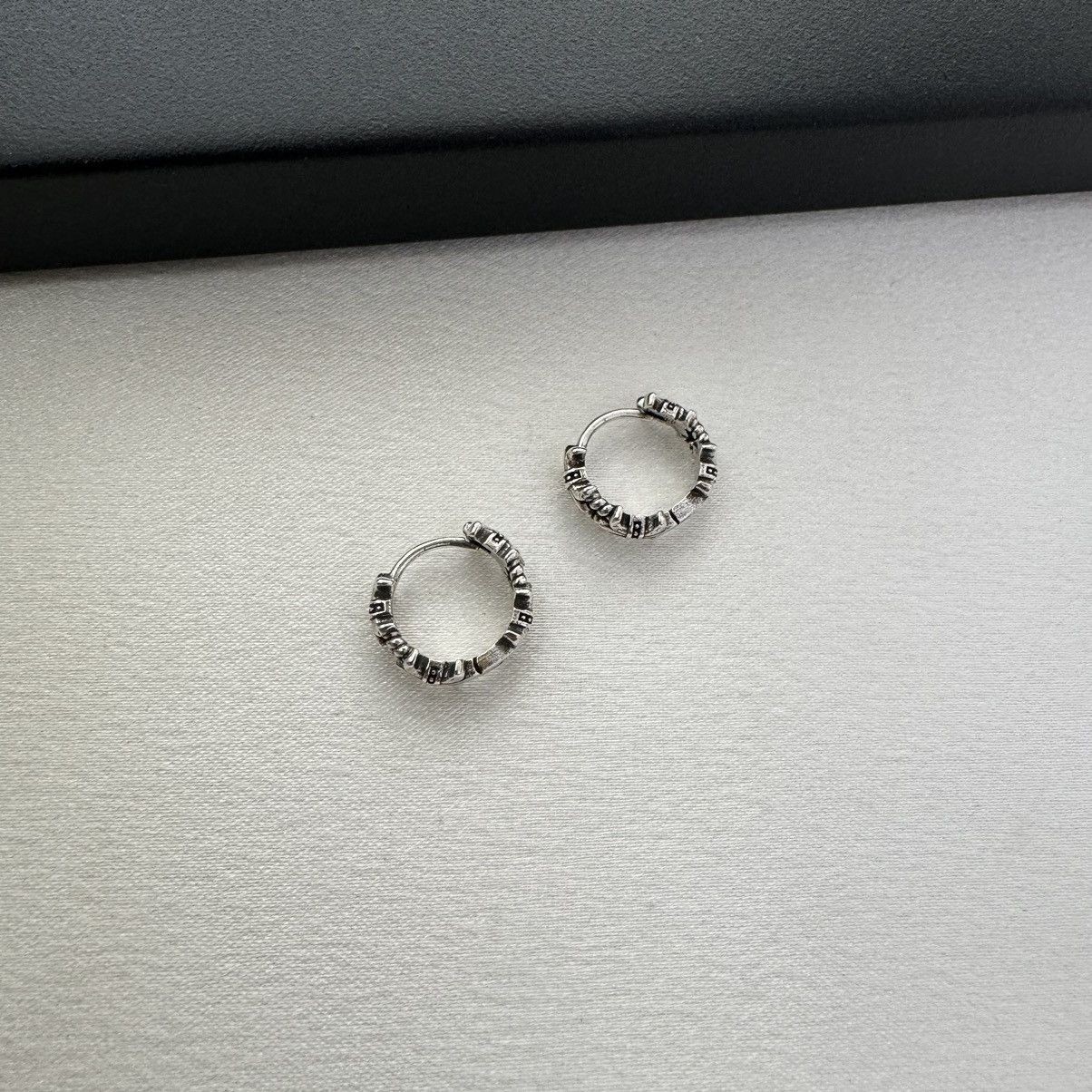 Other 13mm Anchor Small Hoop Earrings for Men Women,Streetwear Size ONE SIZE - 3 Thumbnail
