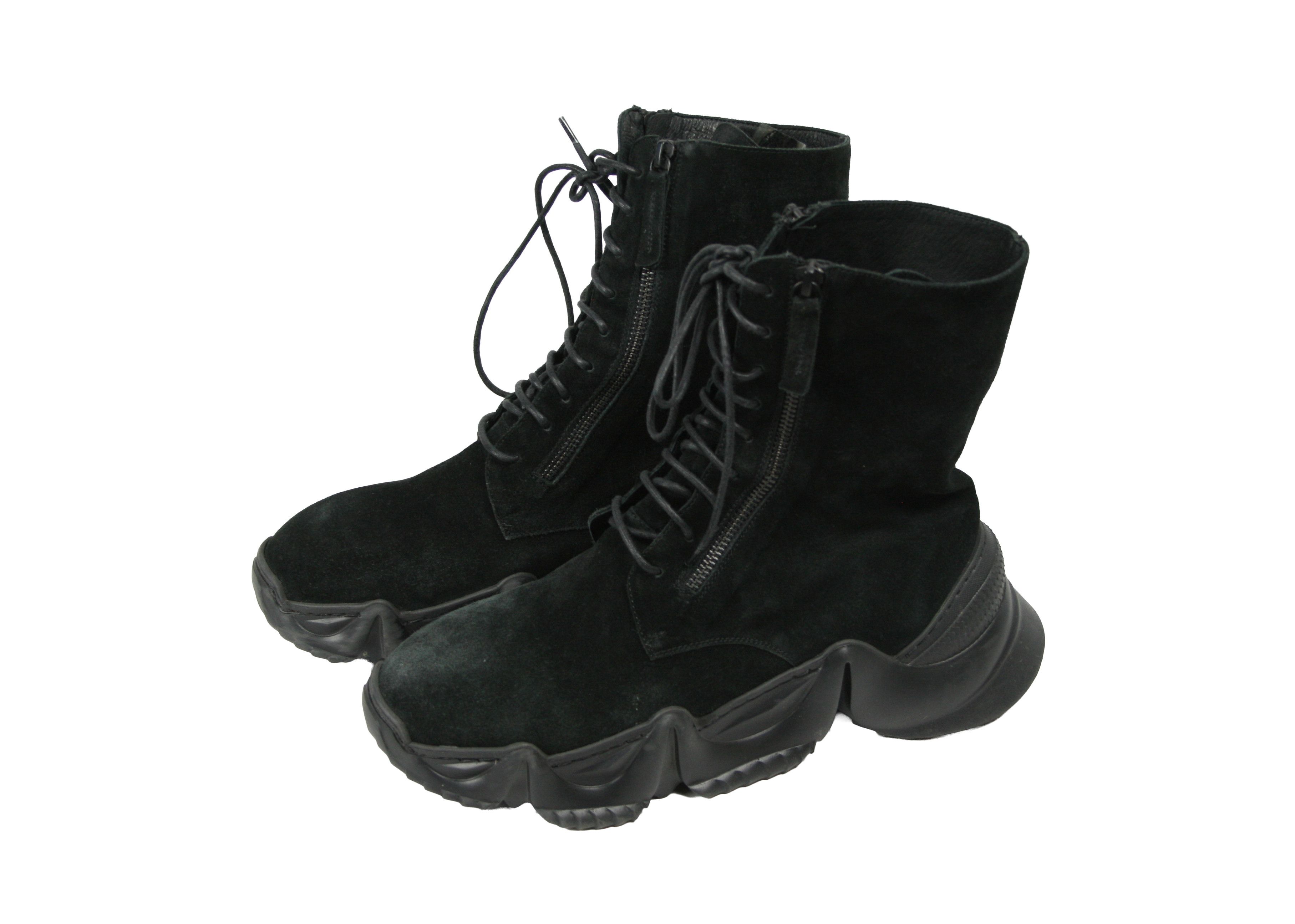 Rundholz Black Label Avant Garde Massive Suede Double Zip Boots Size US 10 / IT 40 - 3 Thumbnail