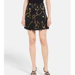 Celine o1w1db11124 Pleated Silk Jersey Mini Skirt in Black Size 24" / US 00 / IT 34 - 3 Thumbnail