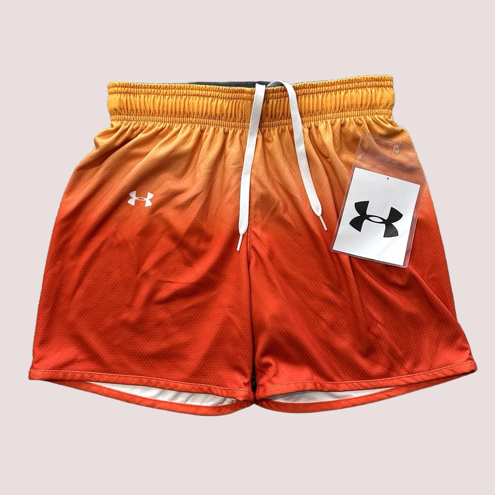 Under Armour Under Armour Basketball Shorts Womens S 5.5 Inseam Solid Orange Athletic Activewear Size 28" / US 6 / IT 42 - 1 Thumbnail