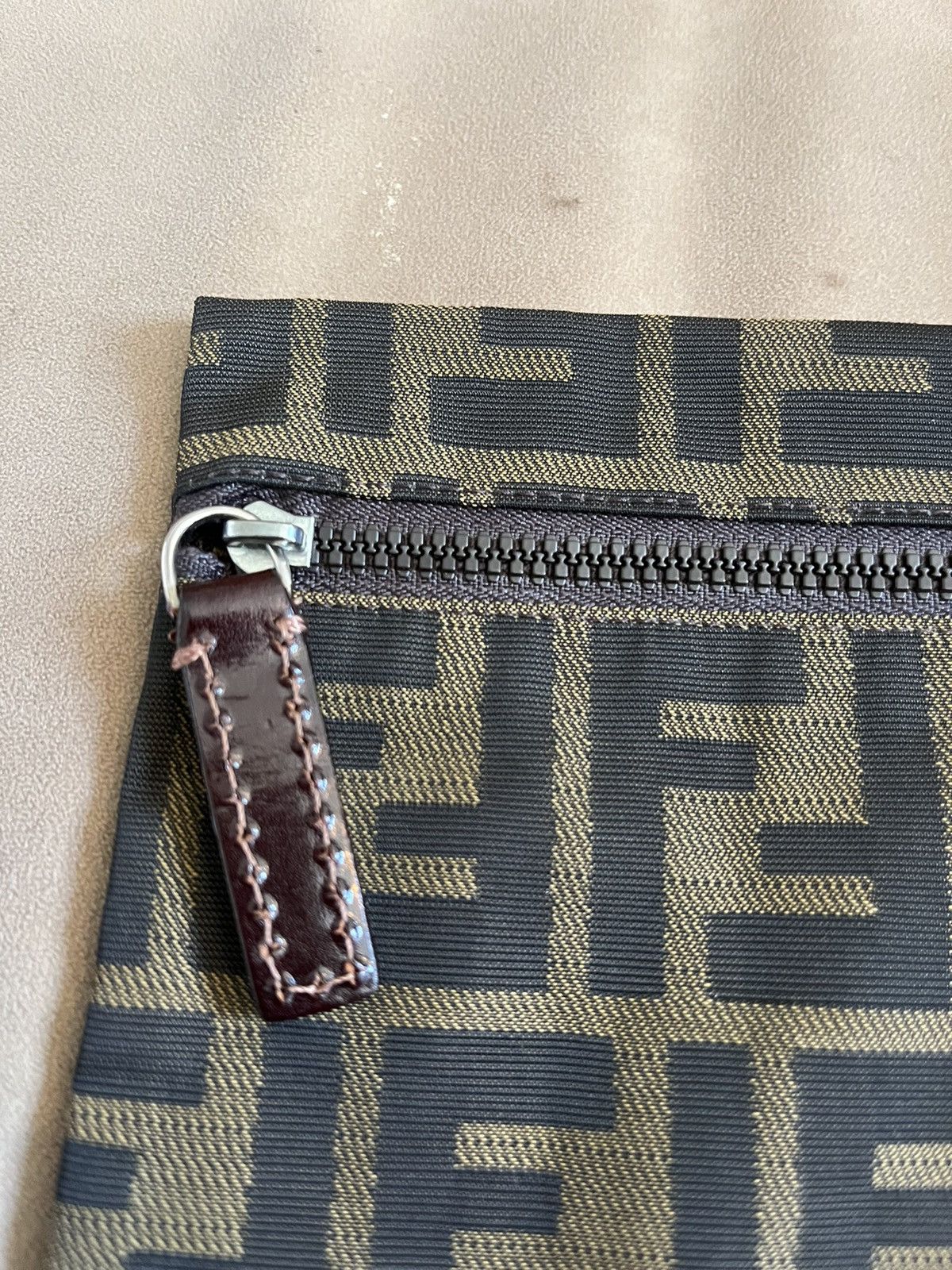 Fendi Fendi Zucca Tobacco Pouch Clutch Bag Size ONE SIZE - 3 Thumbnail