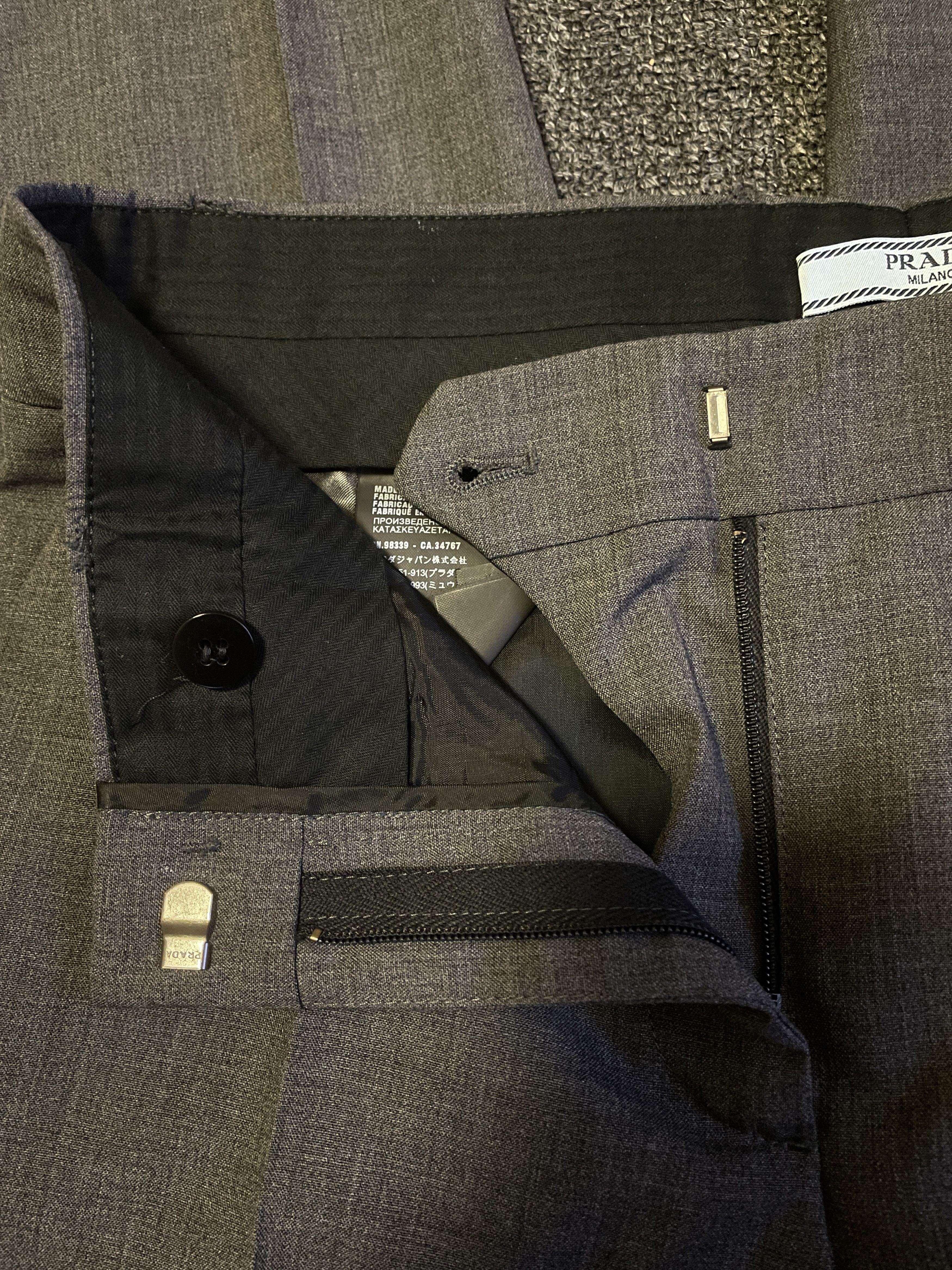 Prada Prada Women's Gray Suit Pants Size 38 Size 27" / US 4 / IT 40 - 5 Thumbnail