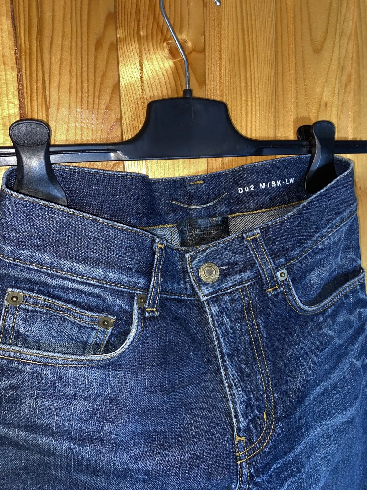 Saint Laurent Paris Saint Laurent d02 mudwash denim Size 26" / US 2 / IT 38 - 3 Thumbnail