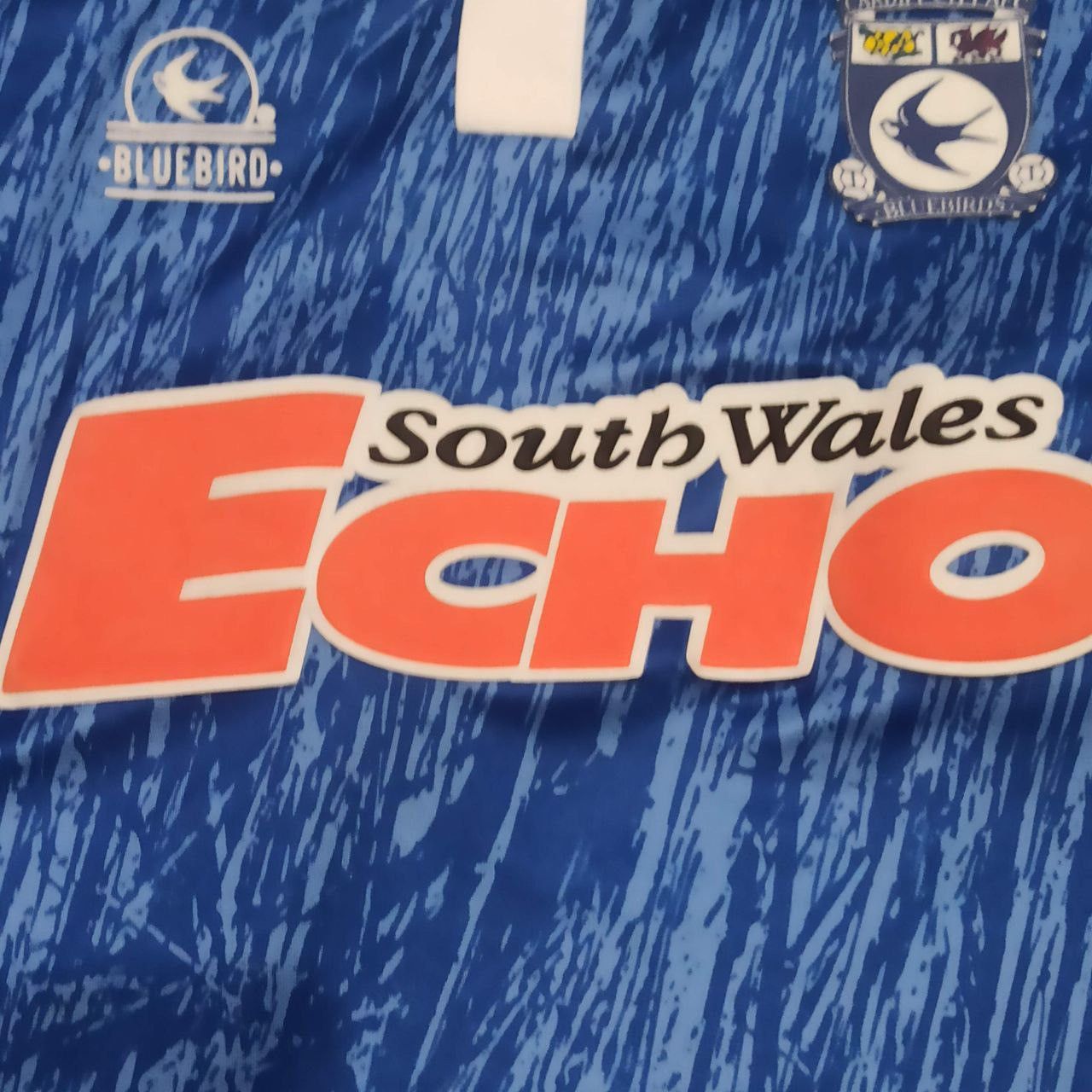 Vintage Bluebird Cardiff City Bluebirds 1992 1993 Soccer Jersey Size US L / EU 52-54 / 3 - 4 Thumbnail