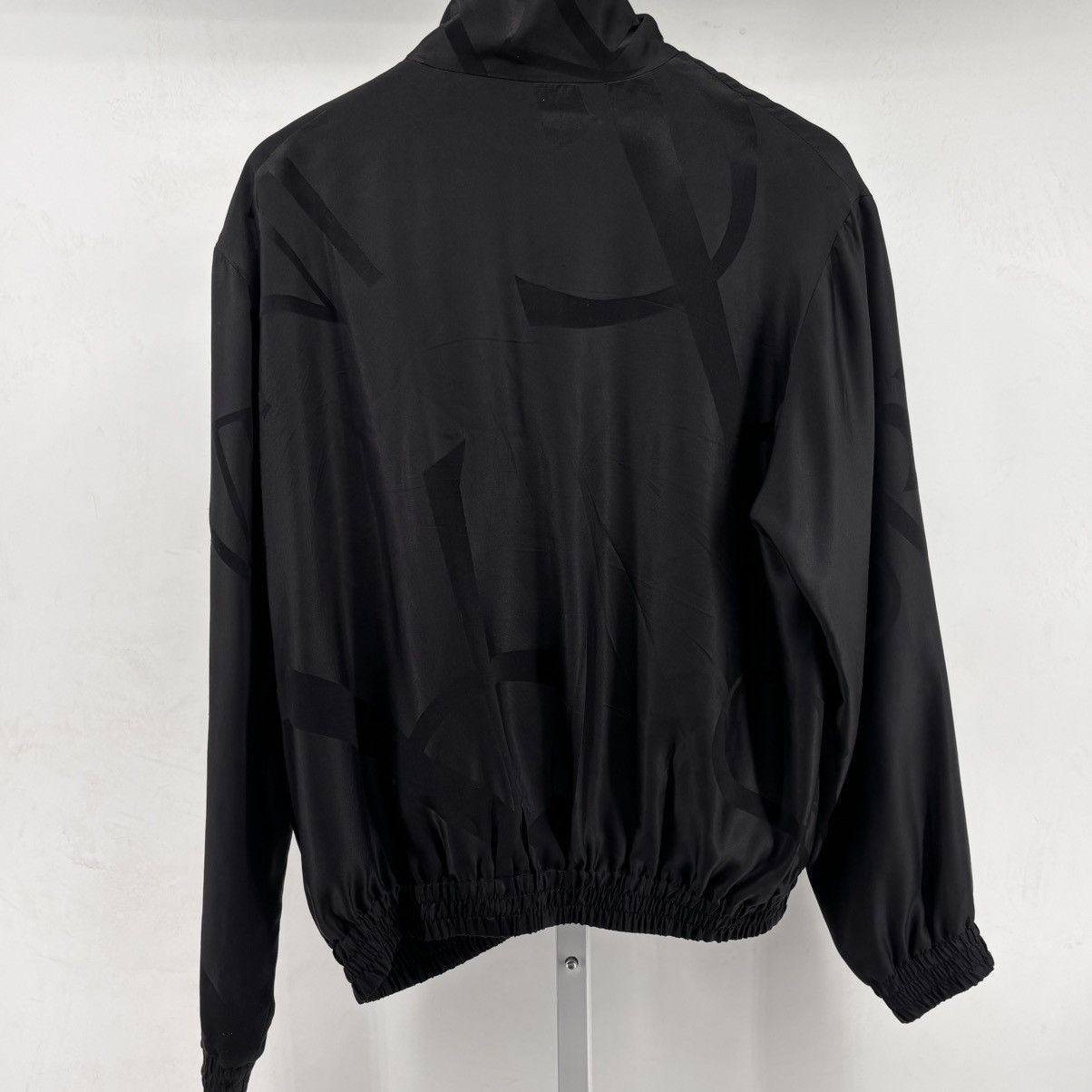 Saint Laurent Paris Saint Laurent Paris Black Silk Teddy Cassandre Size US L / EU 52-54 / 3 - 2 Thumbnail