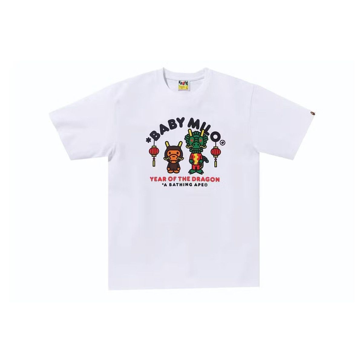 BAPE Year of the Dragon Baby Milo Tee White