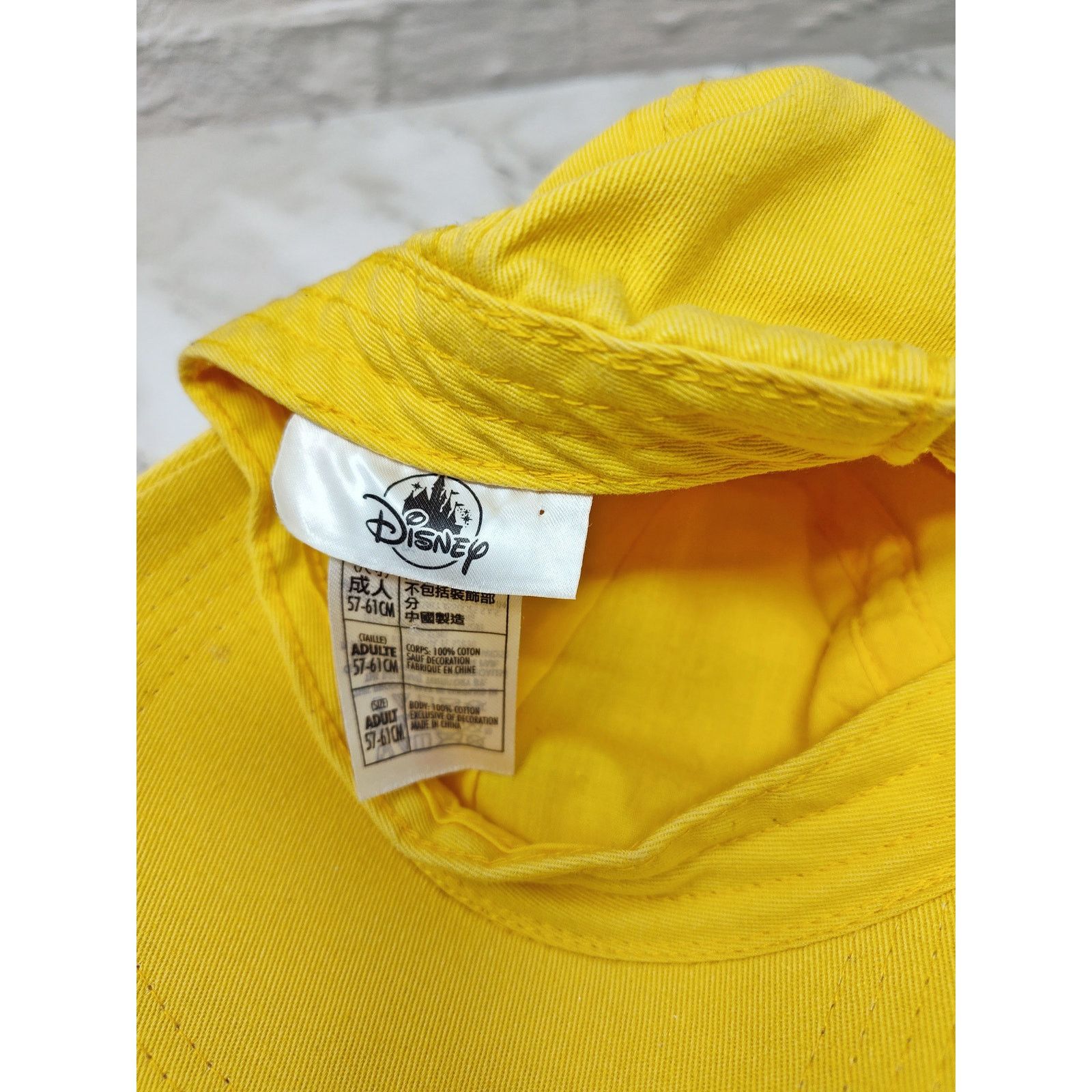 Disney Disneyland Muted Yellow Baseball Cap Well Worn & Retro Style Size ONE SIZE - 5 Thumbnail