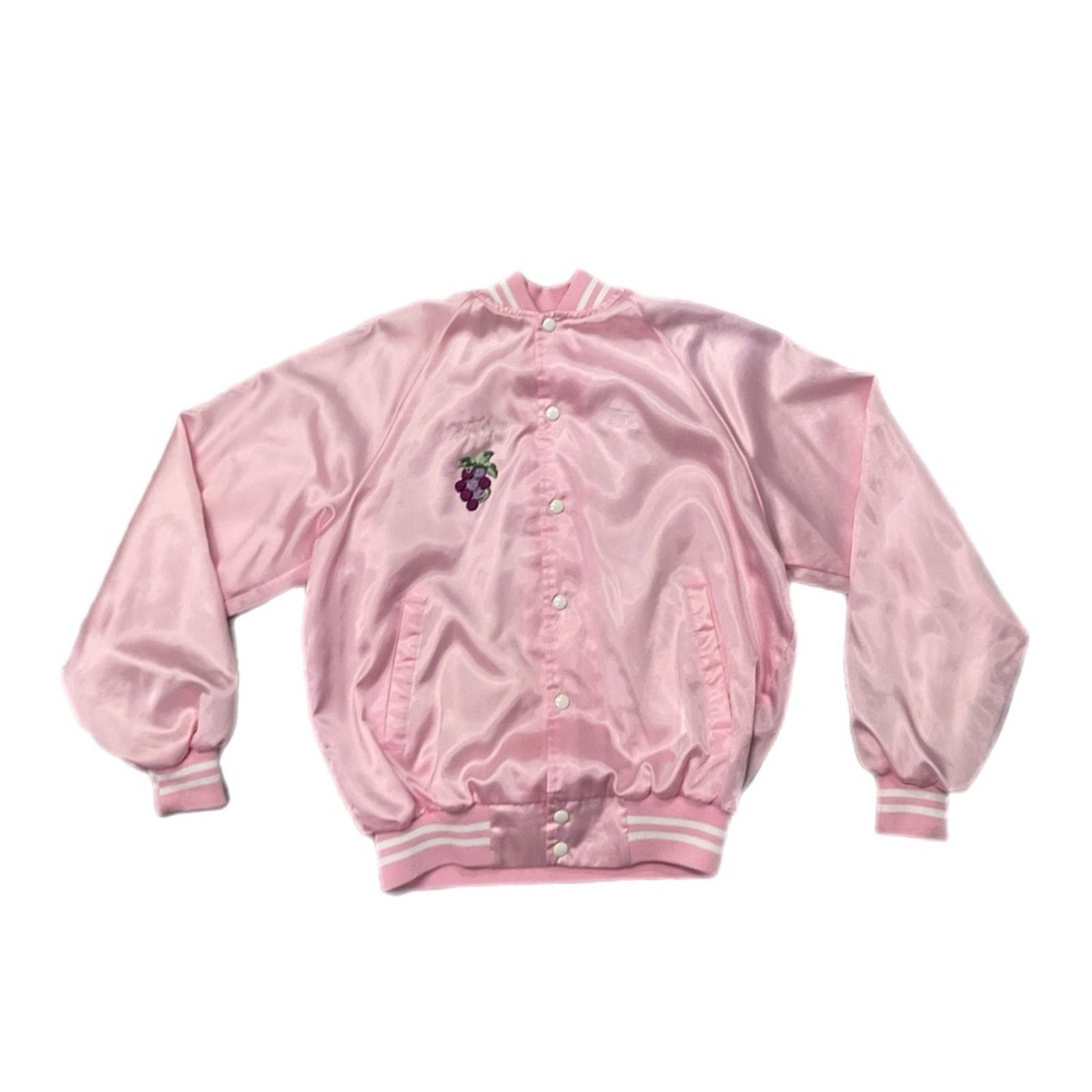Vintage 1970s Napa Valley Pink Satin Souvenir Jacket – USA Made Size L / US 10 / IT 46 - 1 Thumbnail