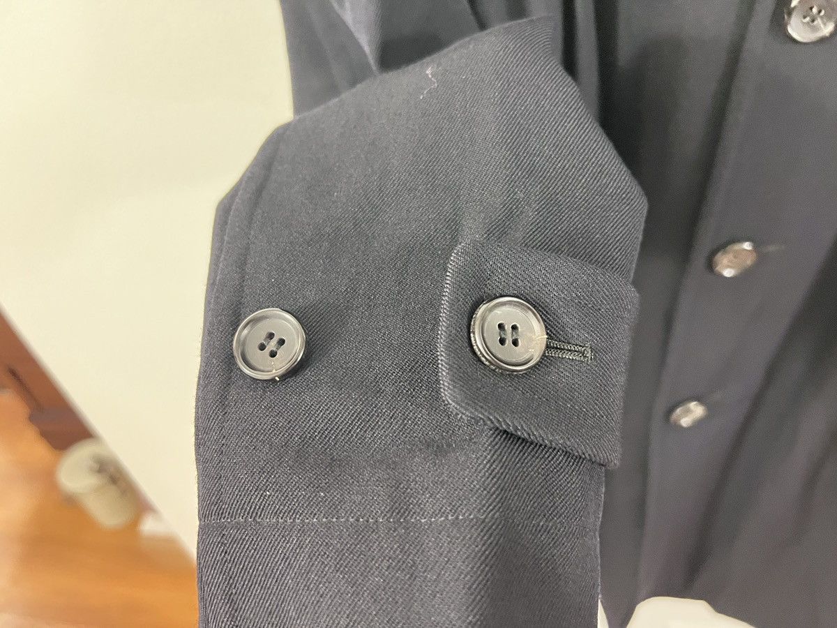 Comme des Garcons SHIRT Comme Des Garcons Shirt Dark Blue Wool Coat Size S Size S / US 4 / IT 40 - 5 Thumbnail