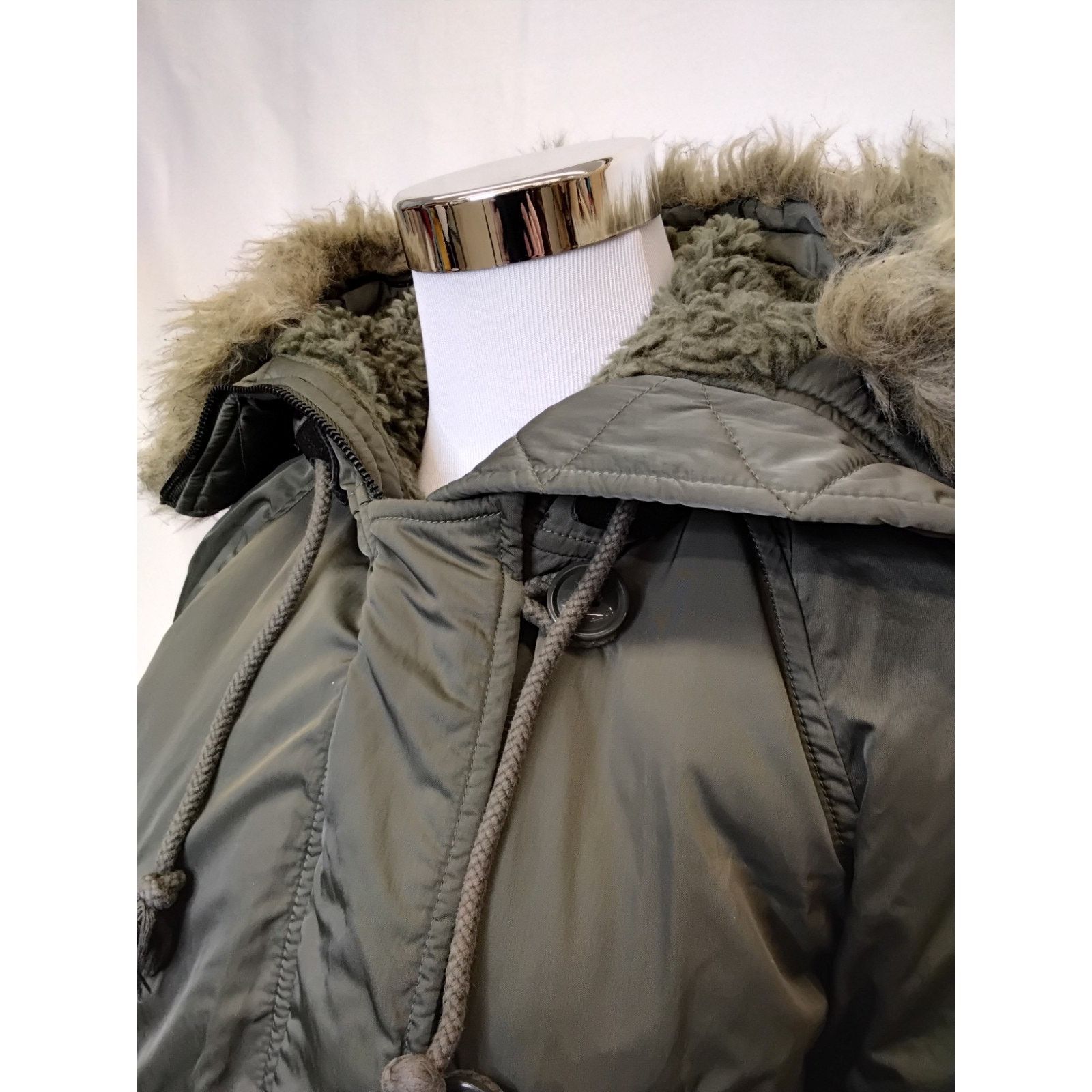 Ralph Lauren Ralph Lauren Denim & Supply Parka Women's S Green Faux Ruff Size S / US 4 / IT 40 - 5 Thumbnail