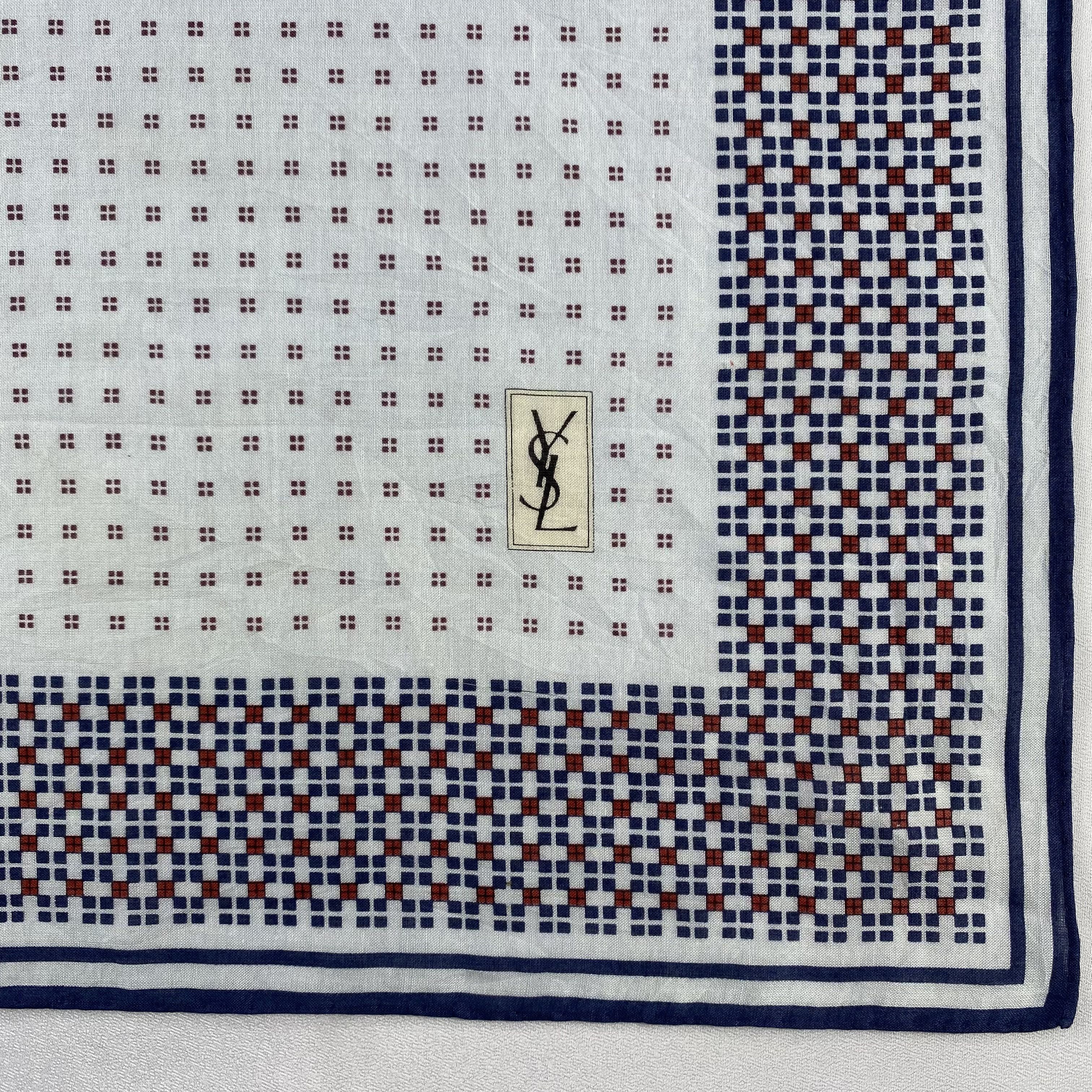 Vintage × Yves Saint Laurent Yves Saint Laurent Neckerchief / Handkerchief-P859 Size ONE SIZE - 3 Thumbnail