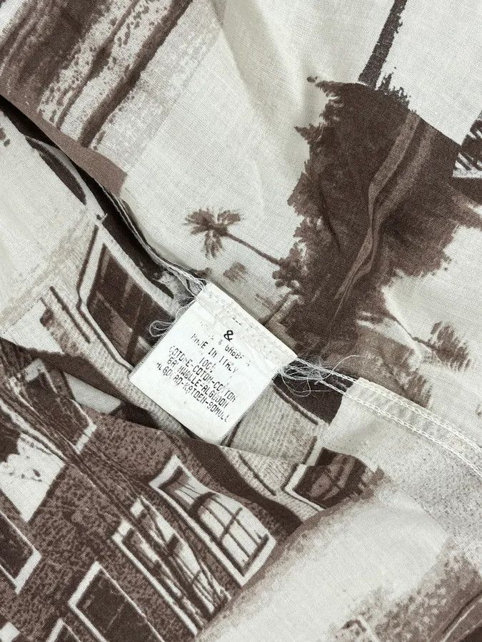 Dolce & Gabbana 1990s Dolce & Gabbana Brown & White Photography Shirt Size US M / EU 48-50 / 2 - 12 Thumbnail