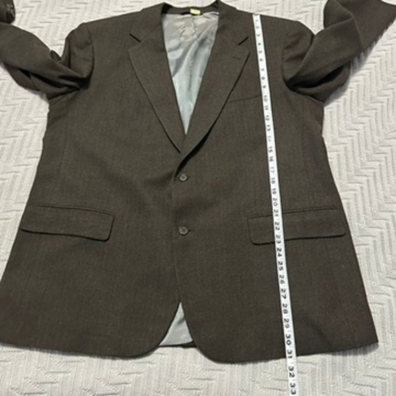 Brooks Brothers Brooks Brothers brown gray two button blazer size 46R Size 46R - 7 Thumbnail