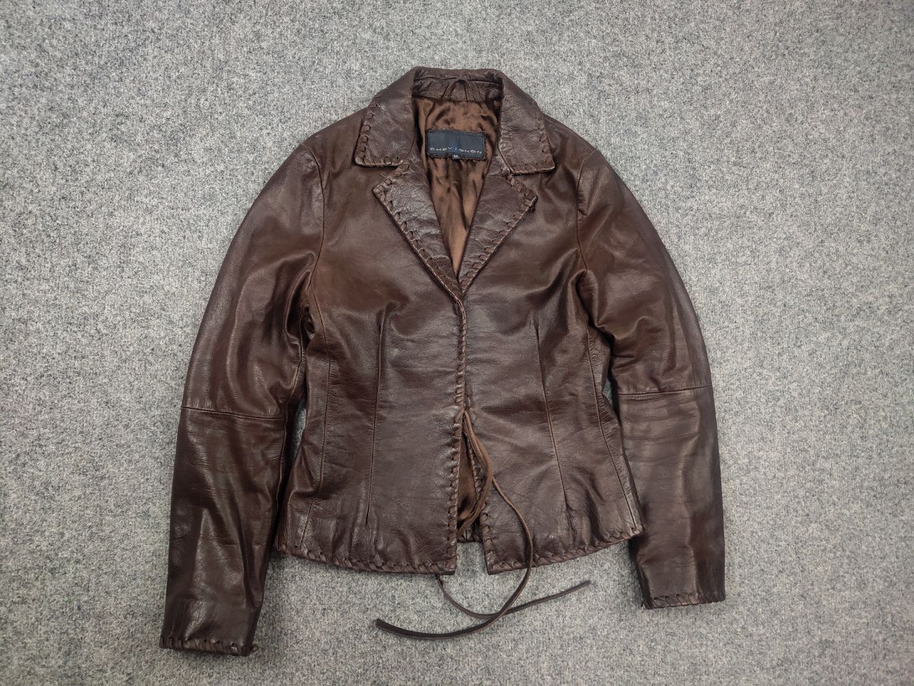 Chevignon Chevignon Vintage 90's Leather western cowboy Style Jacket Size M / US 6-8 / IT 42-44 - 2 Thumbnail