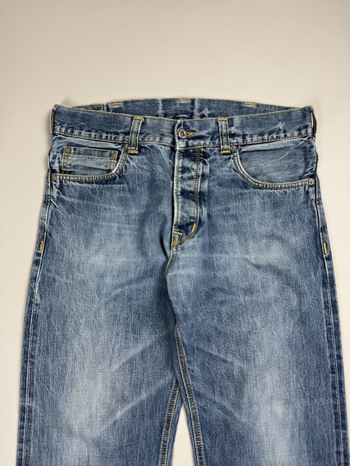 Pike Brothers Pike Brothers Men’s Selvedge Denim Back Buckle Jeans Size 33 Size US 33 - 5 Thumbnail