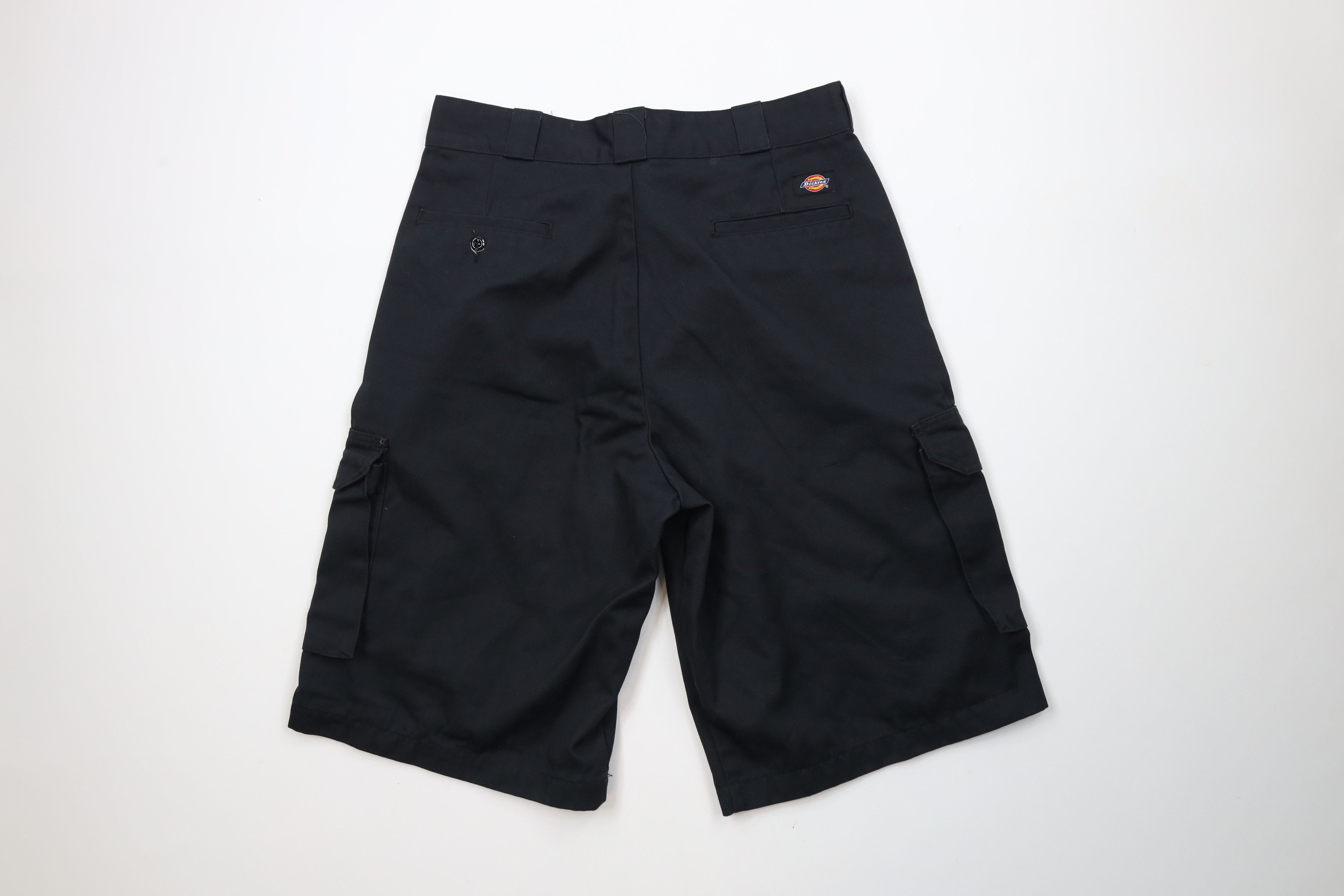 Dickies × Vintage Vintage Y2K Dickies Spell Out Loose Fit Cargo Shorts Black Size US 34 / EU 50 - 10 Thumbnail