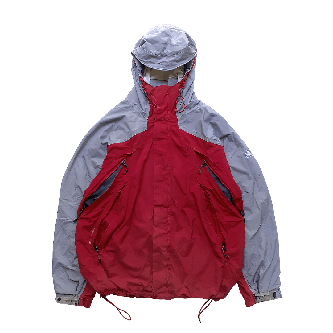 image of Nike Acg Storm Fit Two-Tone Jacket in Red, Men's (Size 2XL)