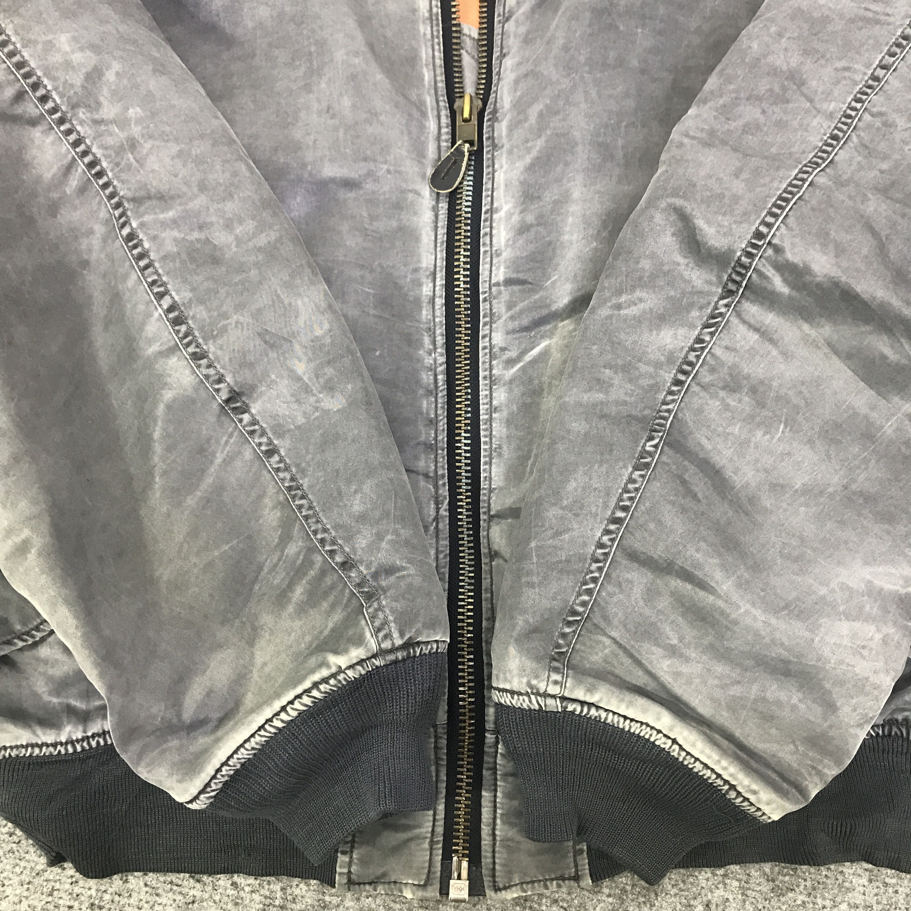 Japanese Brand Japanese bombers black faded jacket K94B17 Size US L / EU 52-54 / 3 - 8 Thumbnail