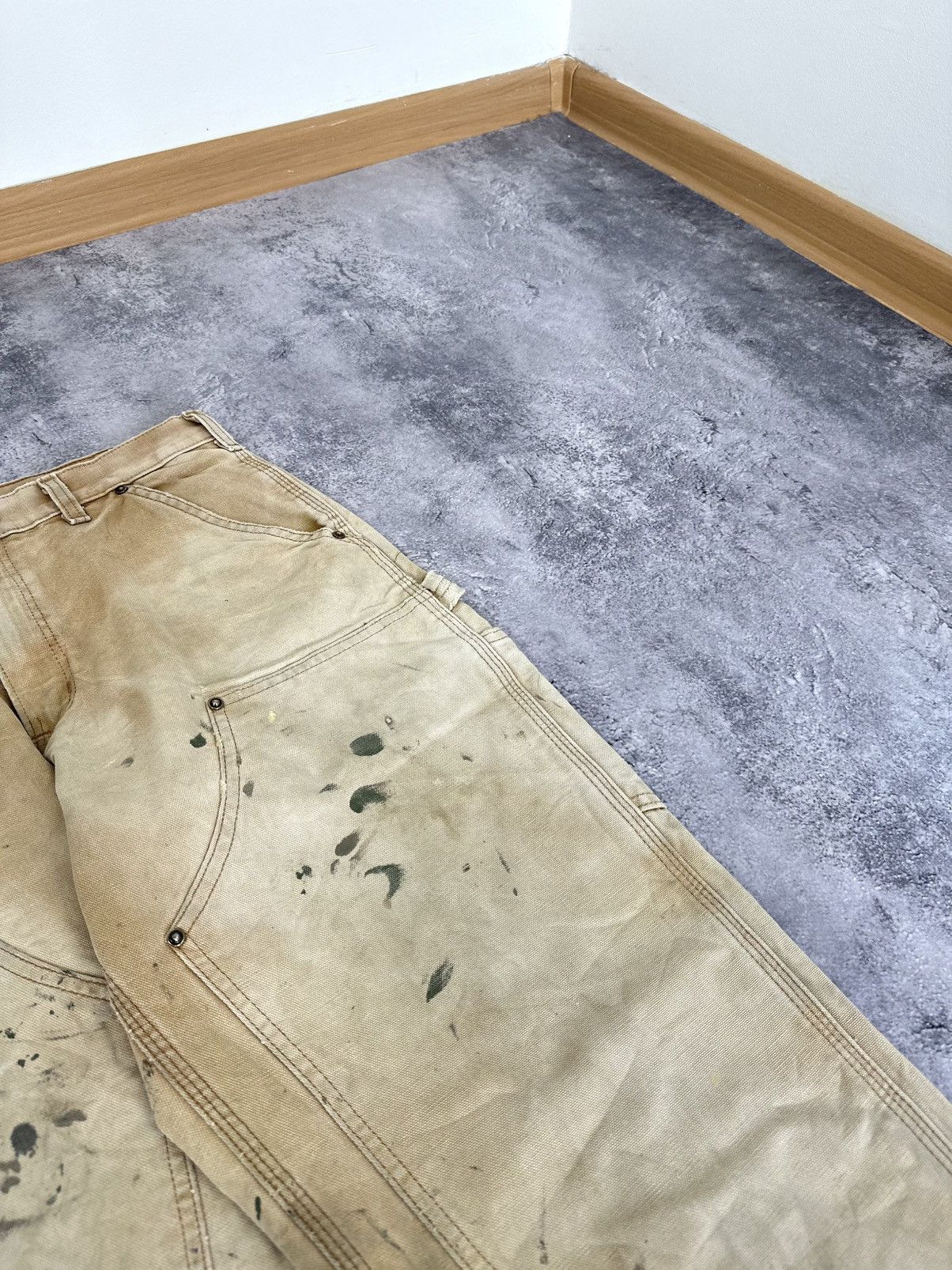 Carhartt Vintage 90s Carhartt USA Double Knee Distressed Work Pants Size US 32 / EU 48 - 5 Thumbnail