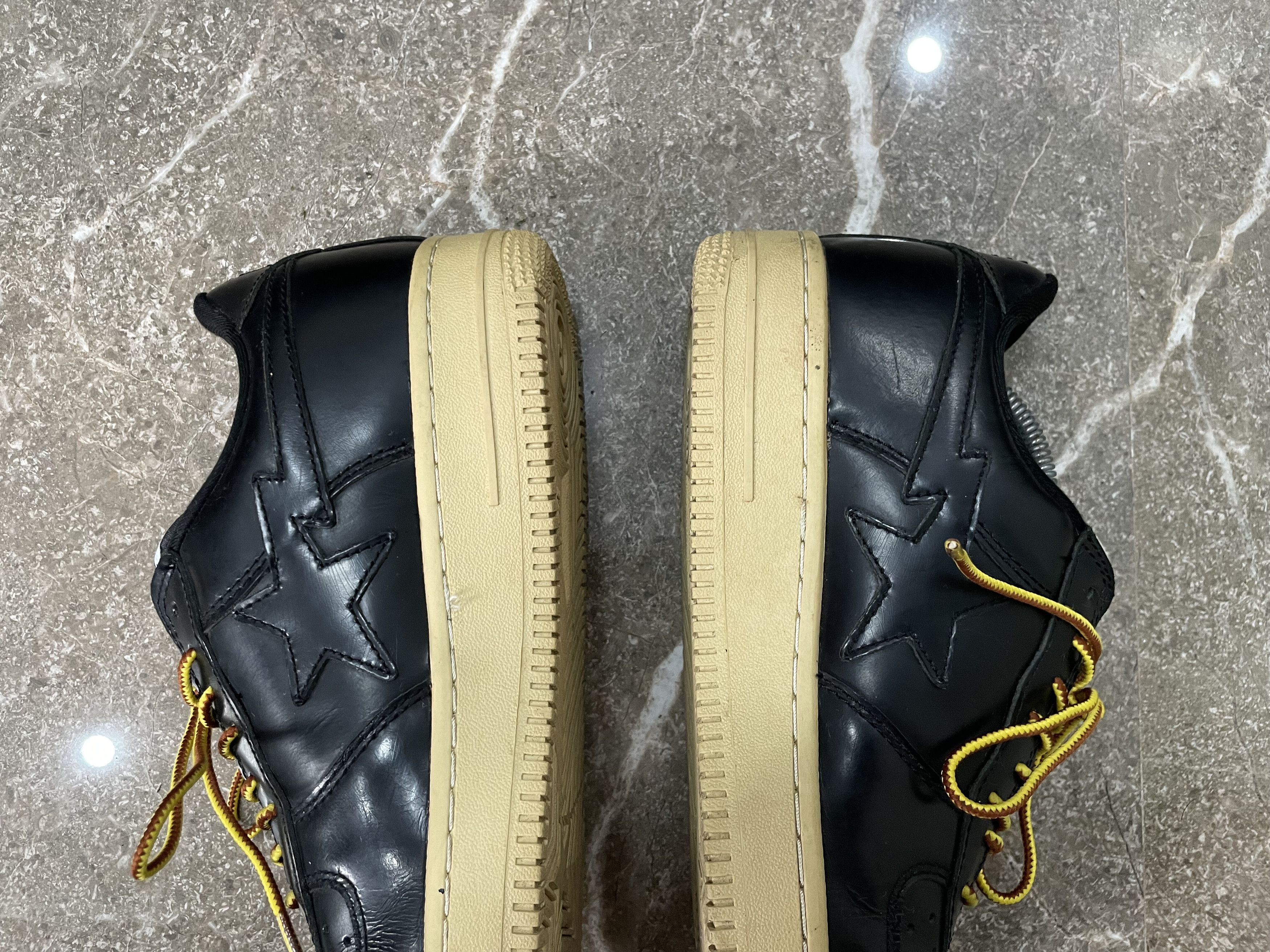 Bape OG GLASS LEATHER BAPESTA Size US 9.5 / EU 42-43 - 6 Thumbnail