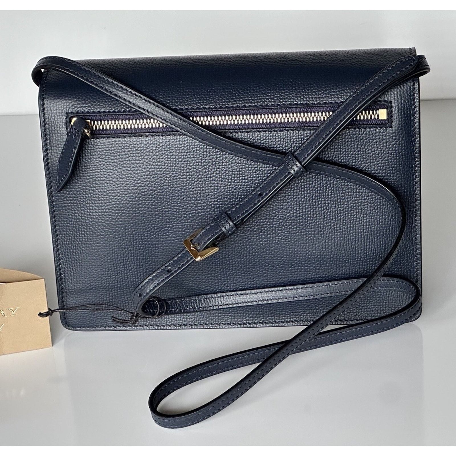 Burberry Burberry Small Macken House Check Derby Bag Blue 39972051 Size ONE SIZE - 4 Thumbnail