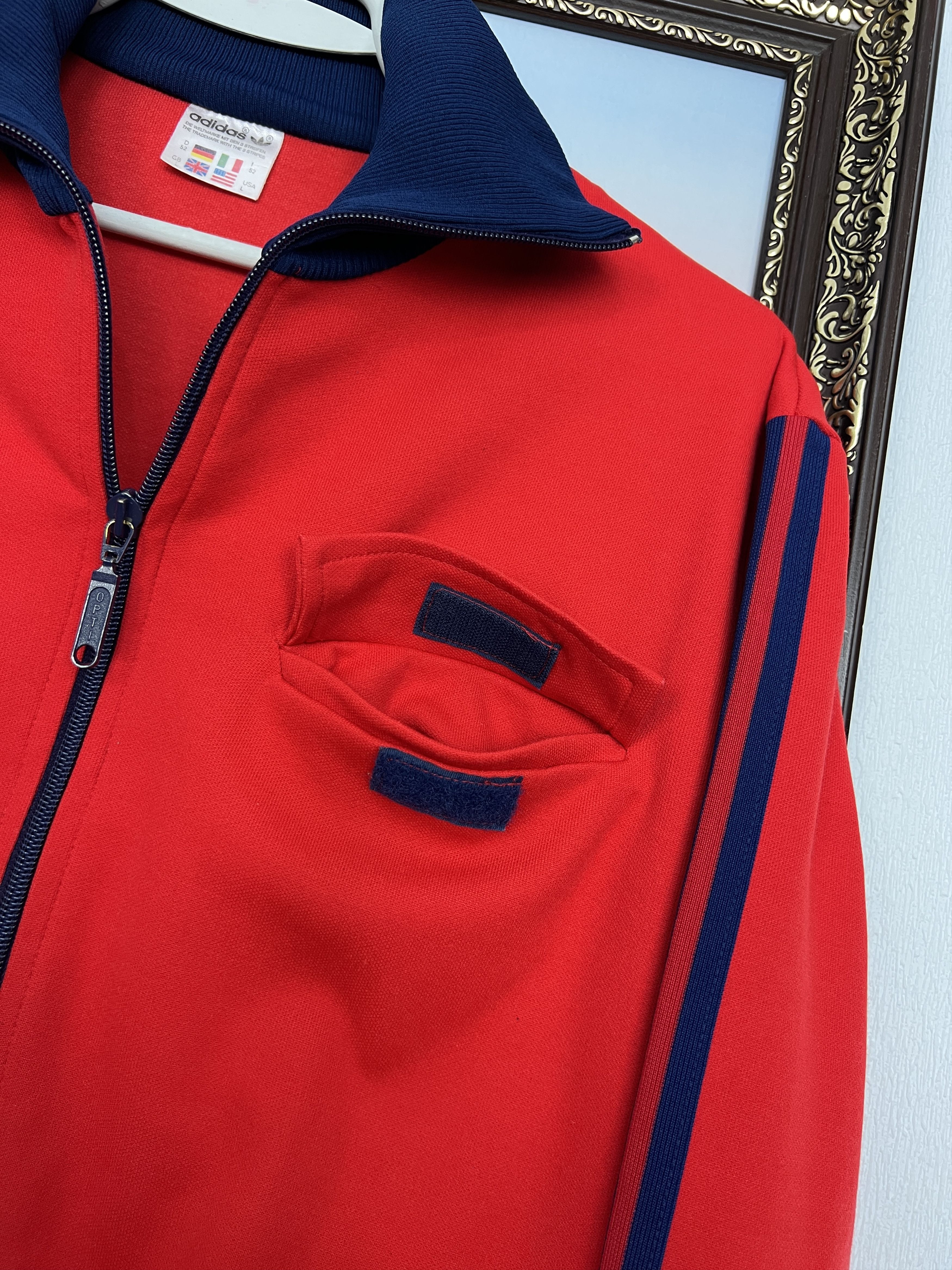 Adidas Vintage 80's Adidas Red Yugoslavia Jacket Mens Track Top Size US M / EU 48-50 / 2 - 4 Thumbnail