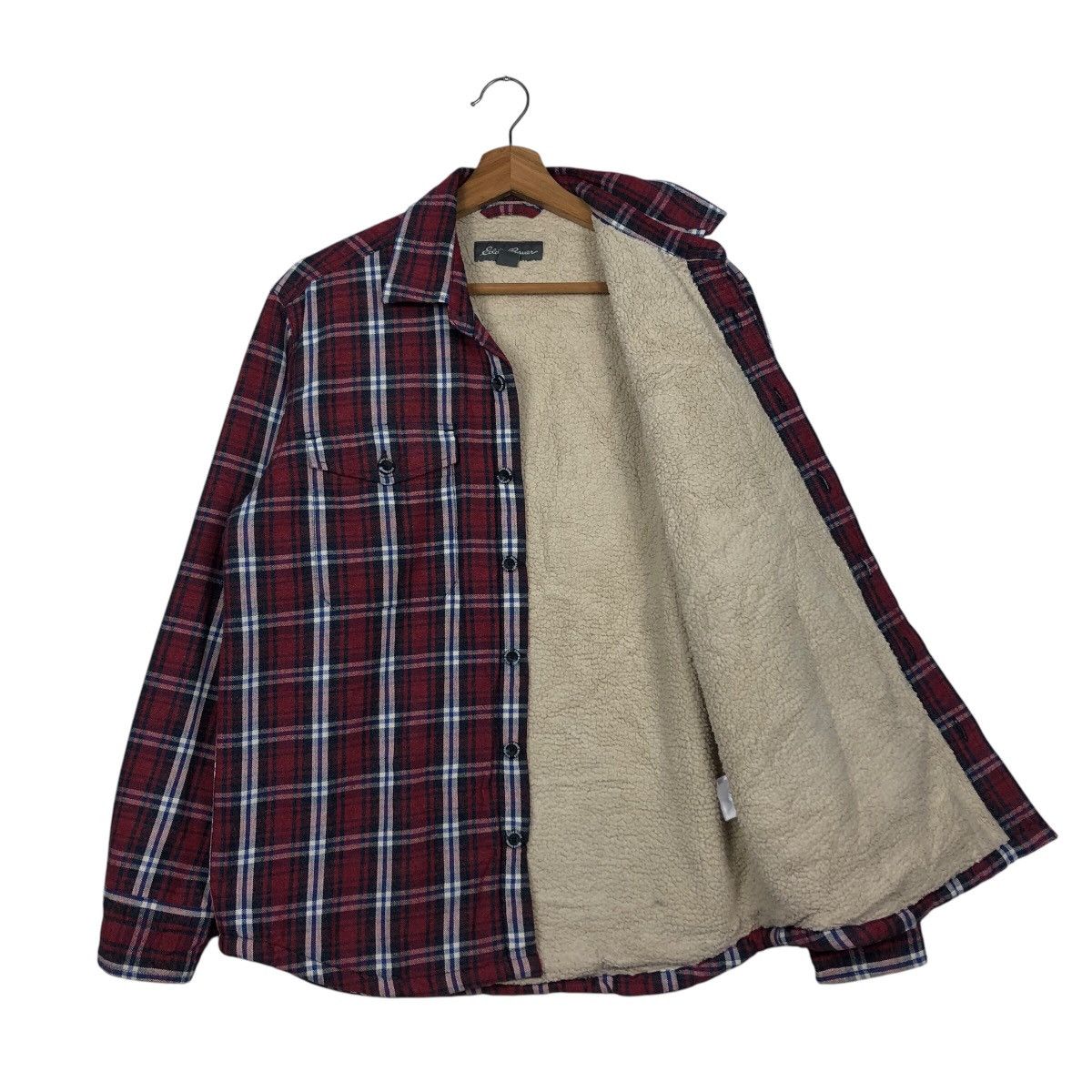 Japanese Brand 📌Vintage Shirt Jacket Worker Eddie Bauer Sherpa Blanket Size US S / EU 44-46 / 1 - 12 Thumbnail
