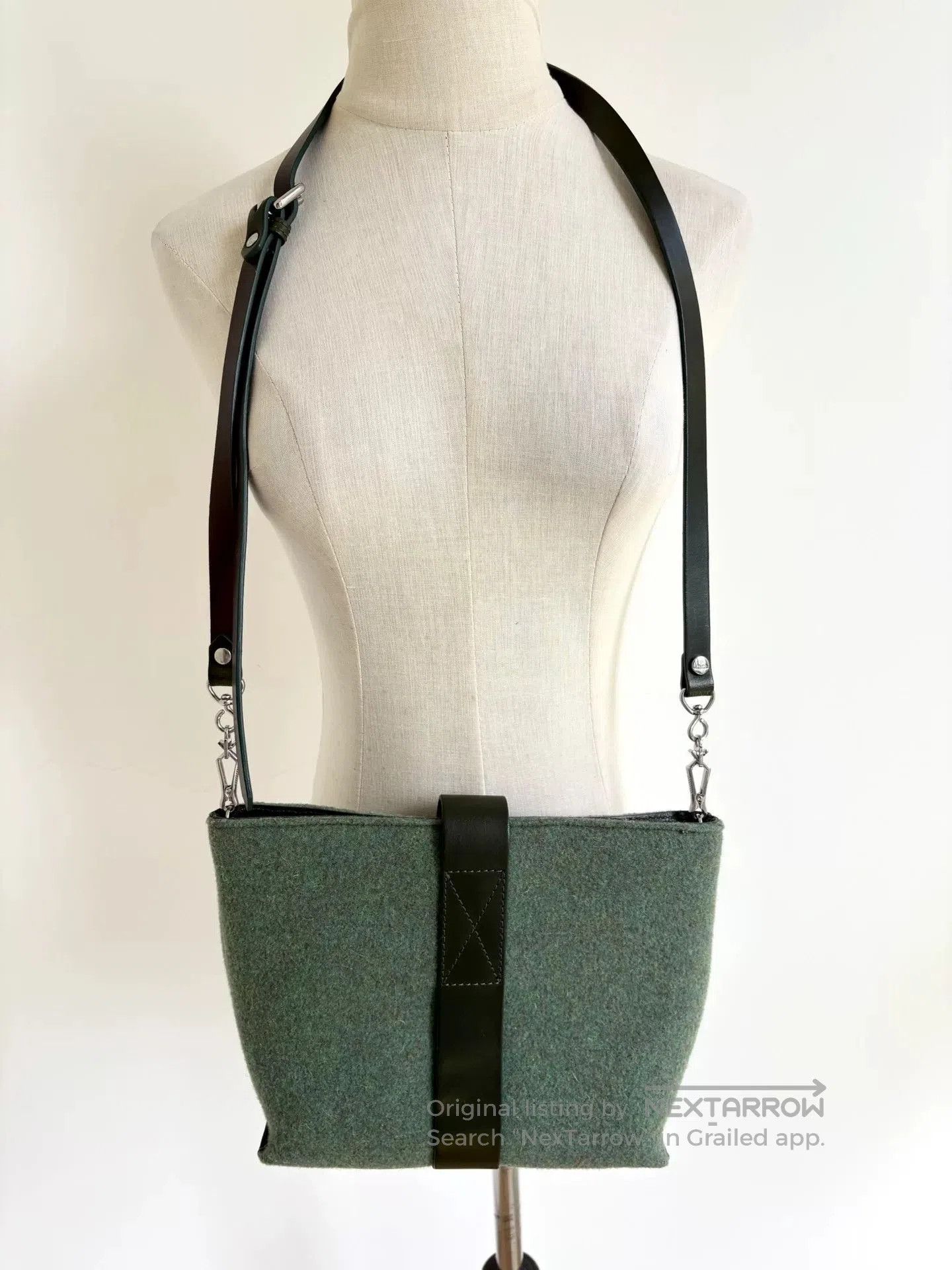 Vivienne Westwood vivienne westwood green felt shoulder bag. Size ONE SIZE - 3 Thumbnail
