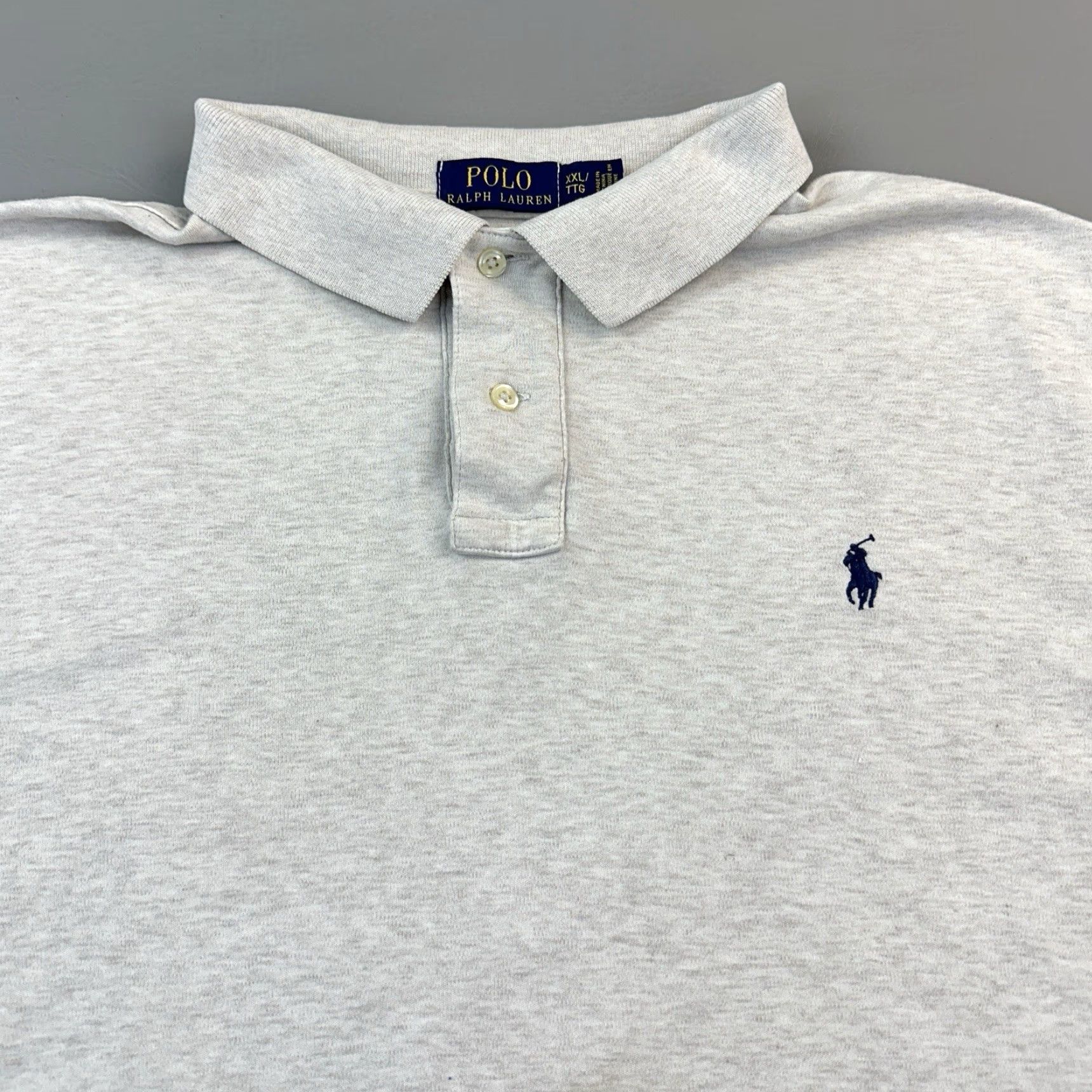 Polo Ralph Lauren Polo Ralph Lauren Shirt Mens 2XL Beige Classic Fit Short Sleeve Casual Preppy Size US XXL / EU 58 / 5 - 2 Thumbnail