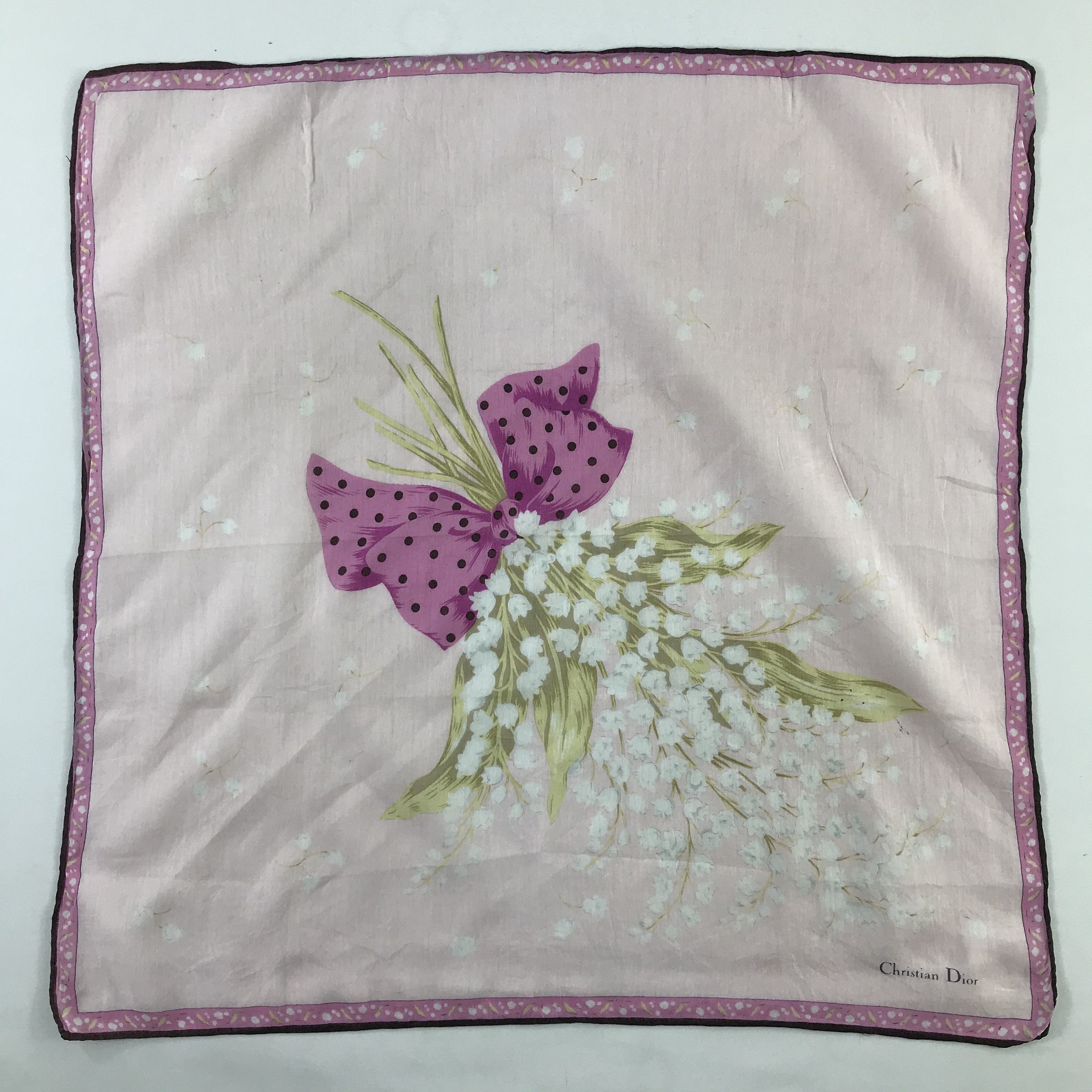 Christian Dior Monsieur × Vintage Christian Dior Bandana / Handkerchief / Neckerchief - S631 Size ONE SIZE - 1 Thumbnail